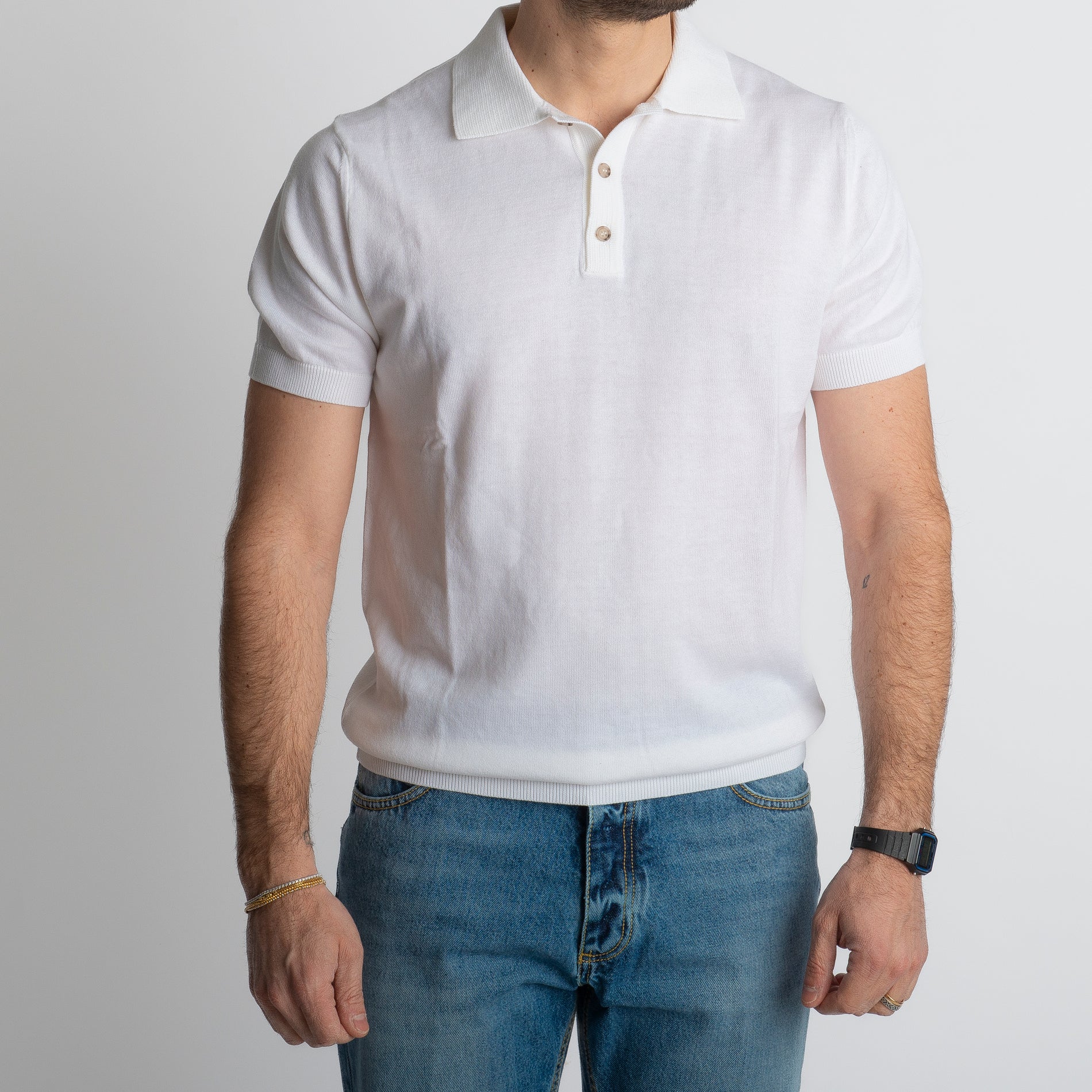 Polo Rimini Mezza Manica Bianco