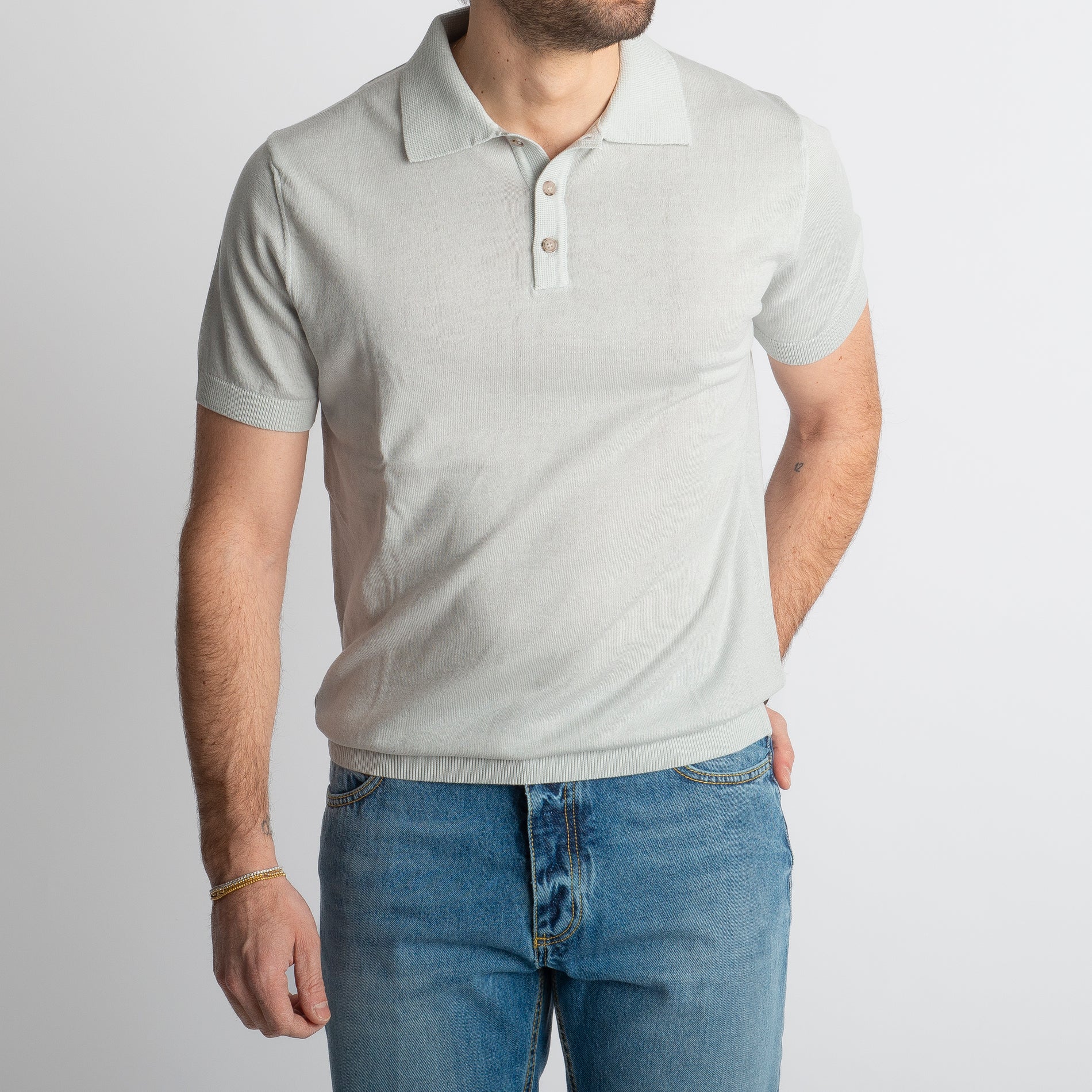 Polo Rimini Mezza Manica Ghiaccio