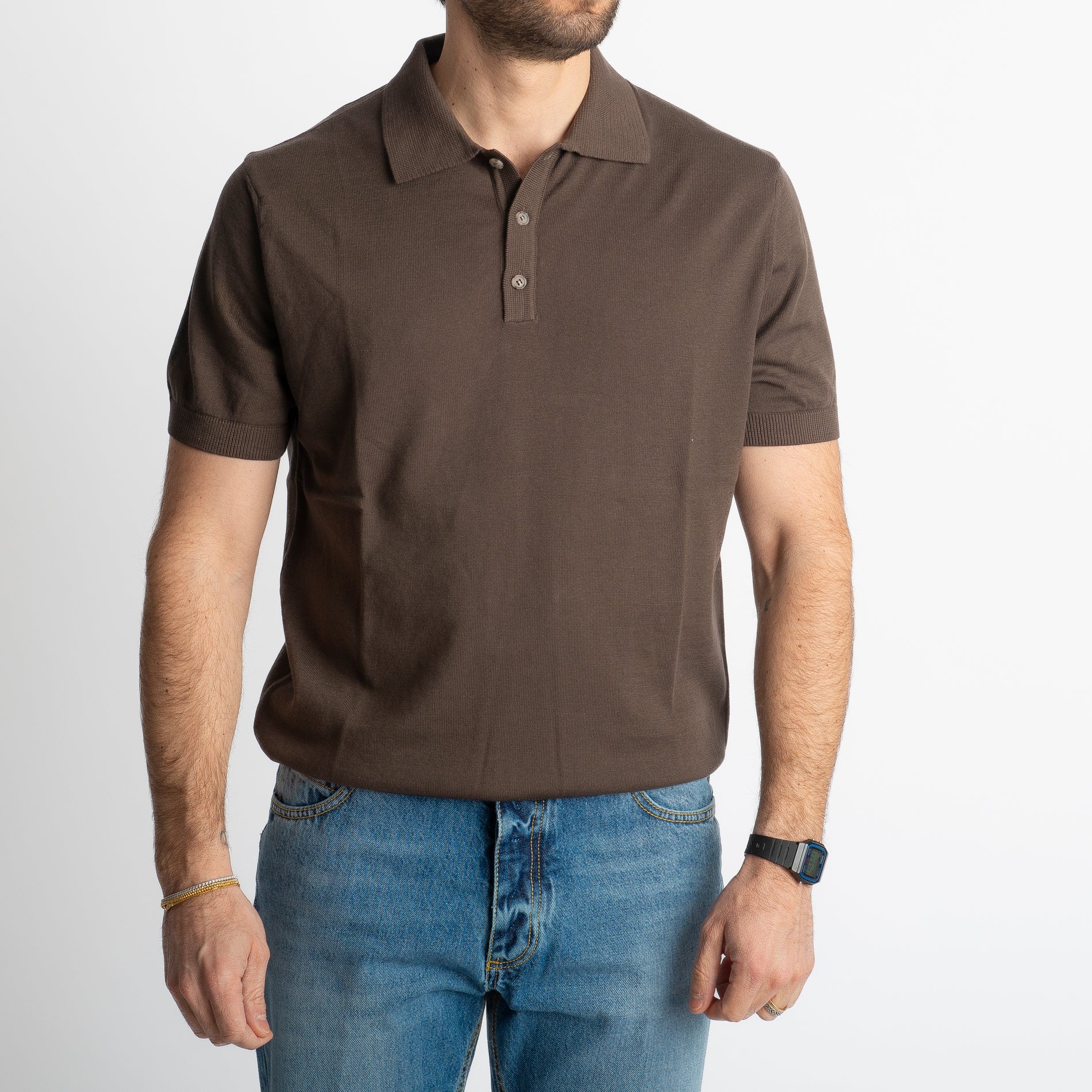 Polo Rimini Mezza Manica Moro