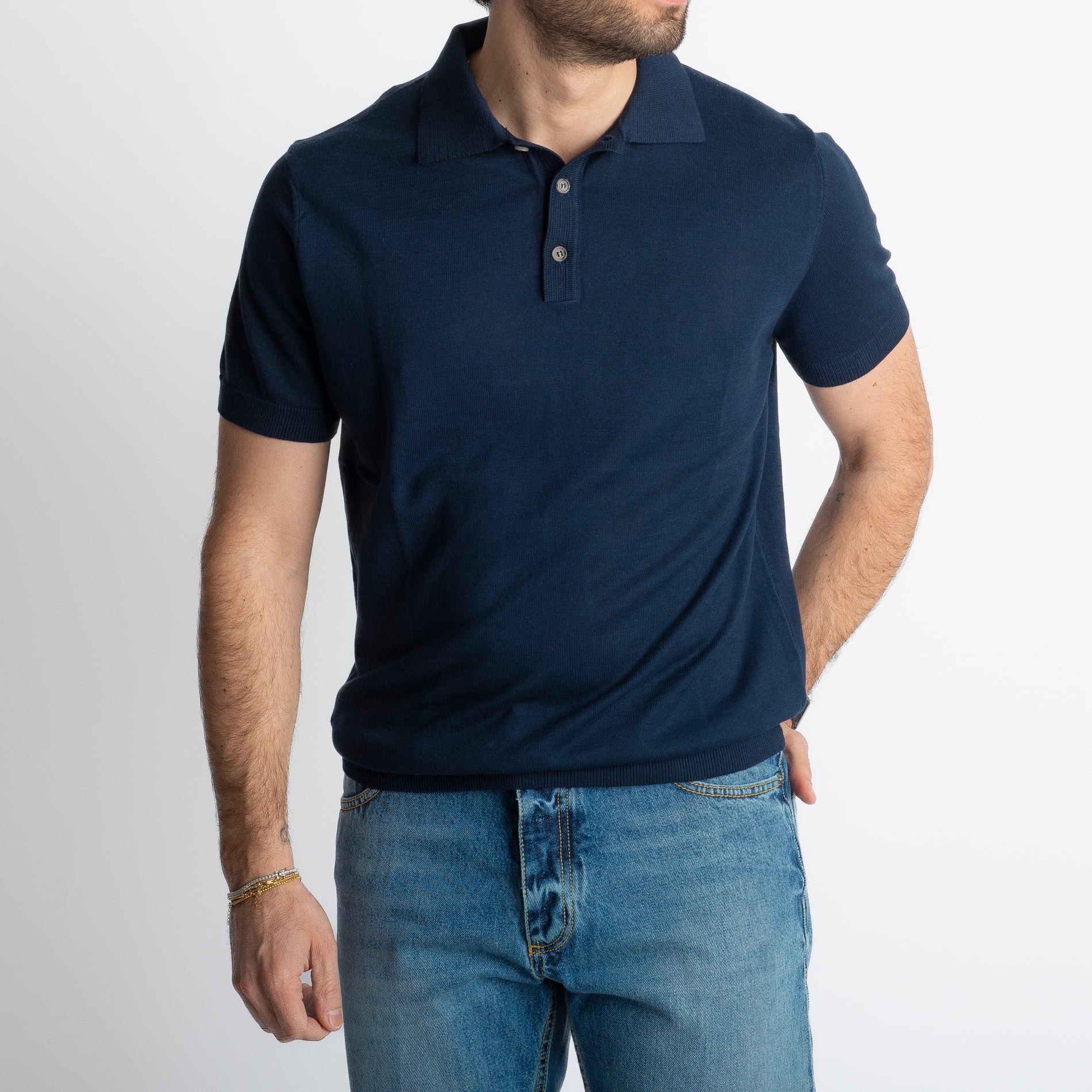 Polo Rimini Mezza Manica Blu