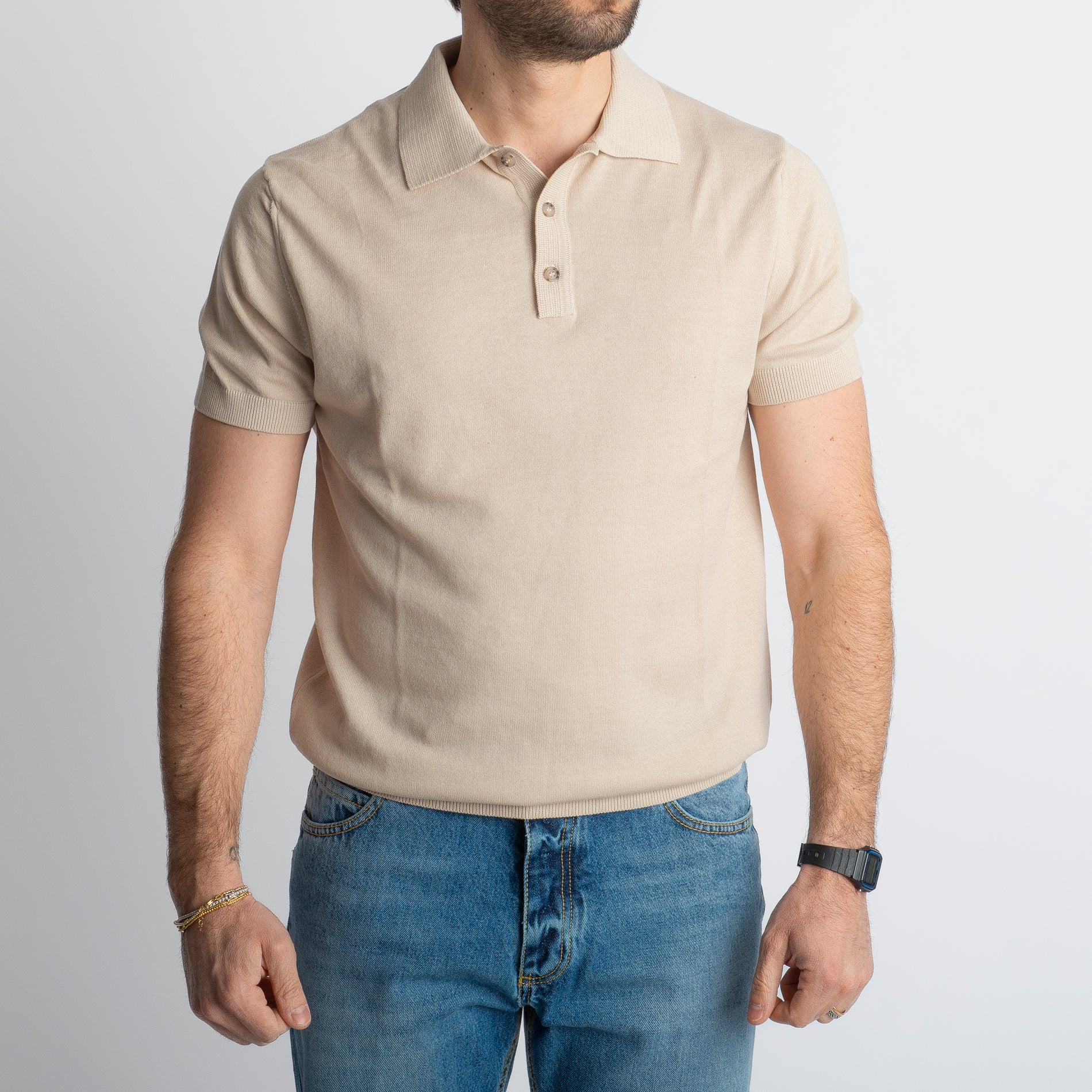 Polo Rimini Mezza Manica Beige