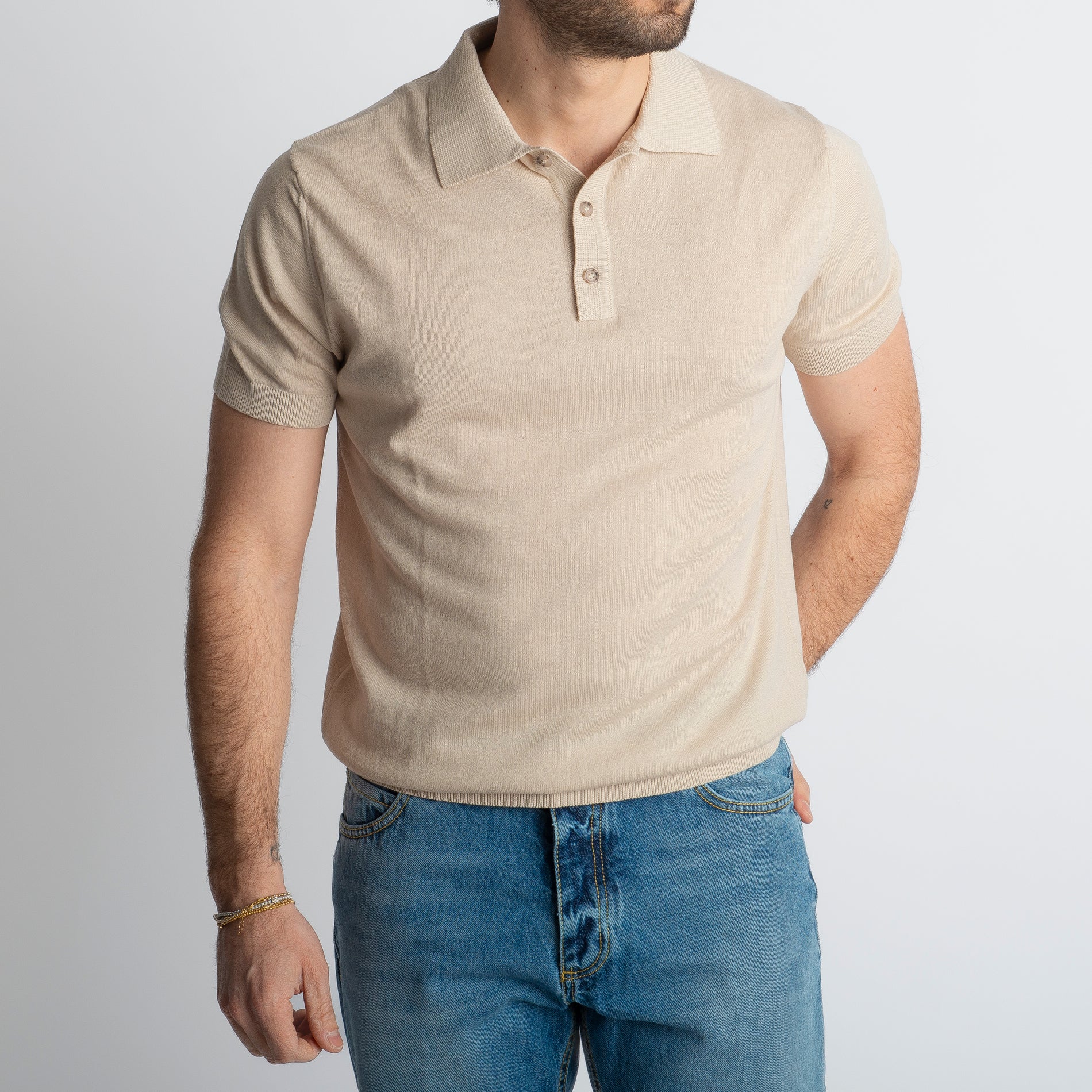 Polo Rimini Mezza Manica Beige