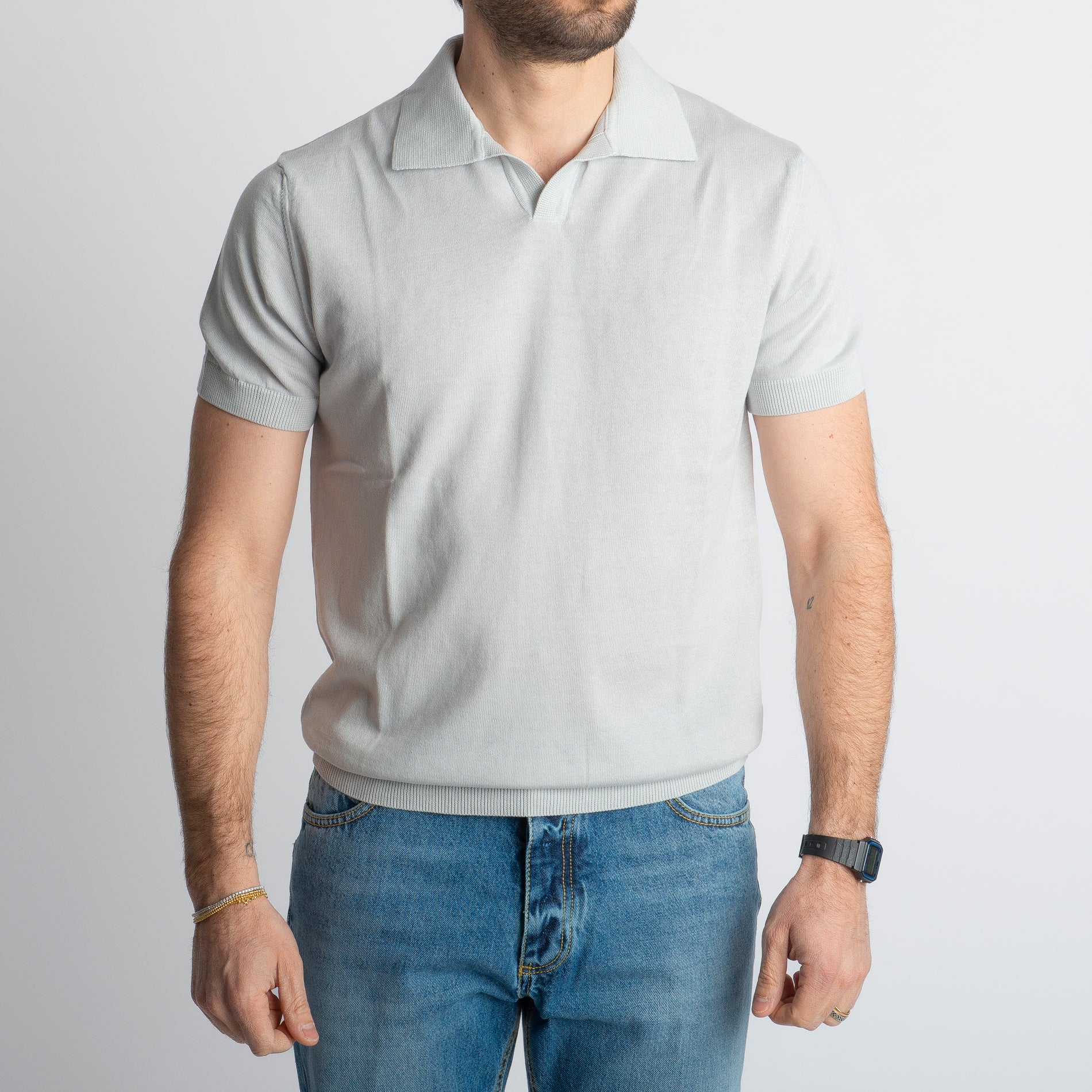 Polo Derby Rimini Mezza Manica Ghiaccio