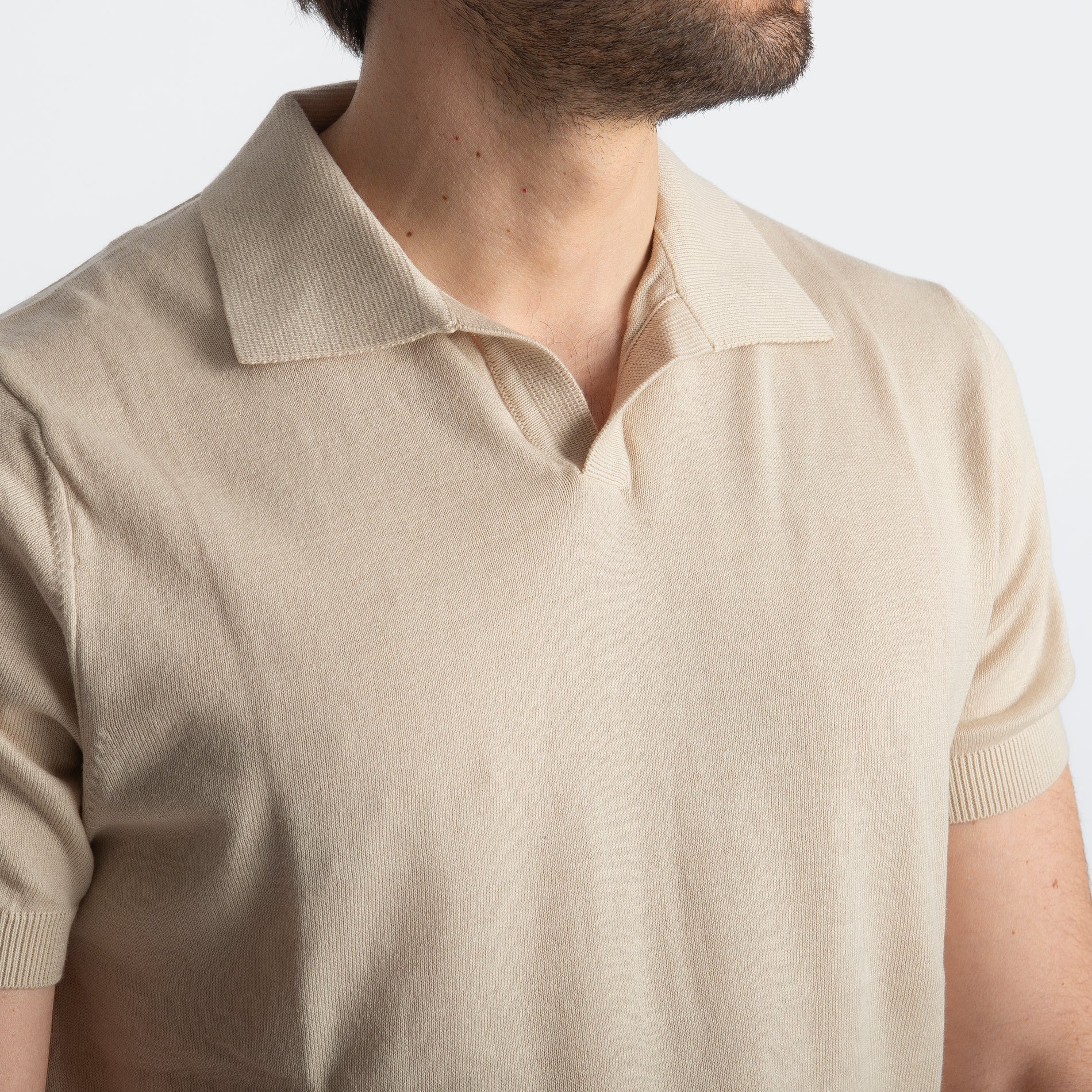 Polo Derby Rimini Mezza Manica Beige