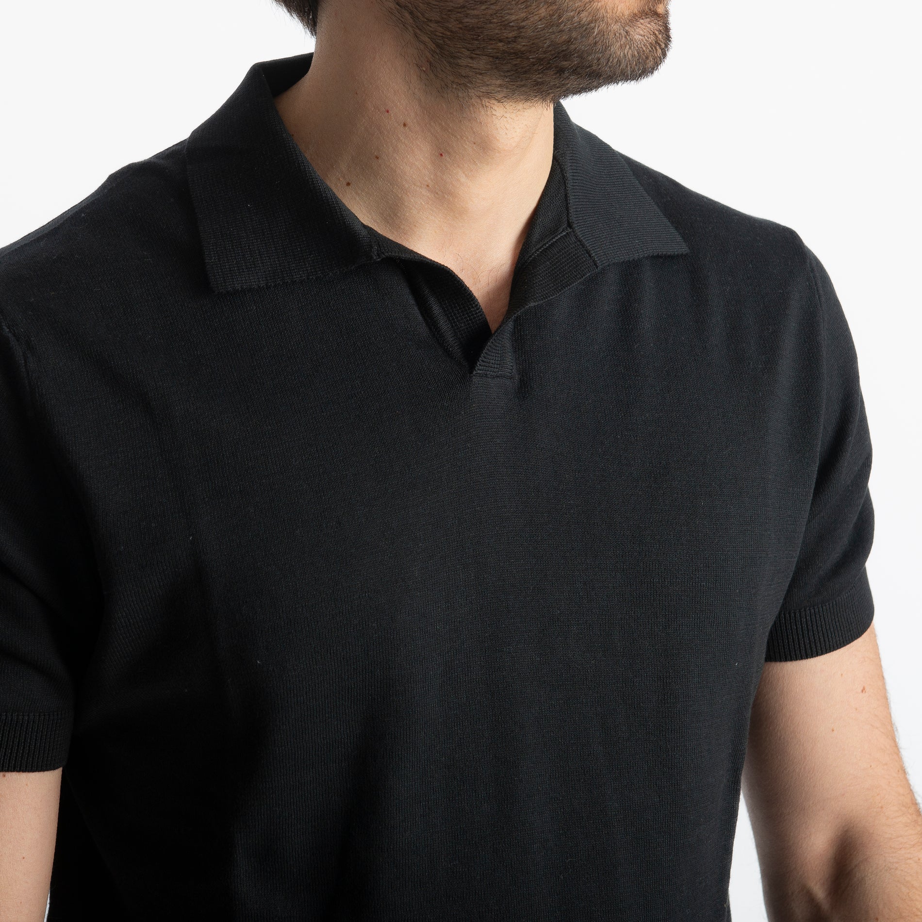 Polo Derby Rimini Mezza Manica Nero