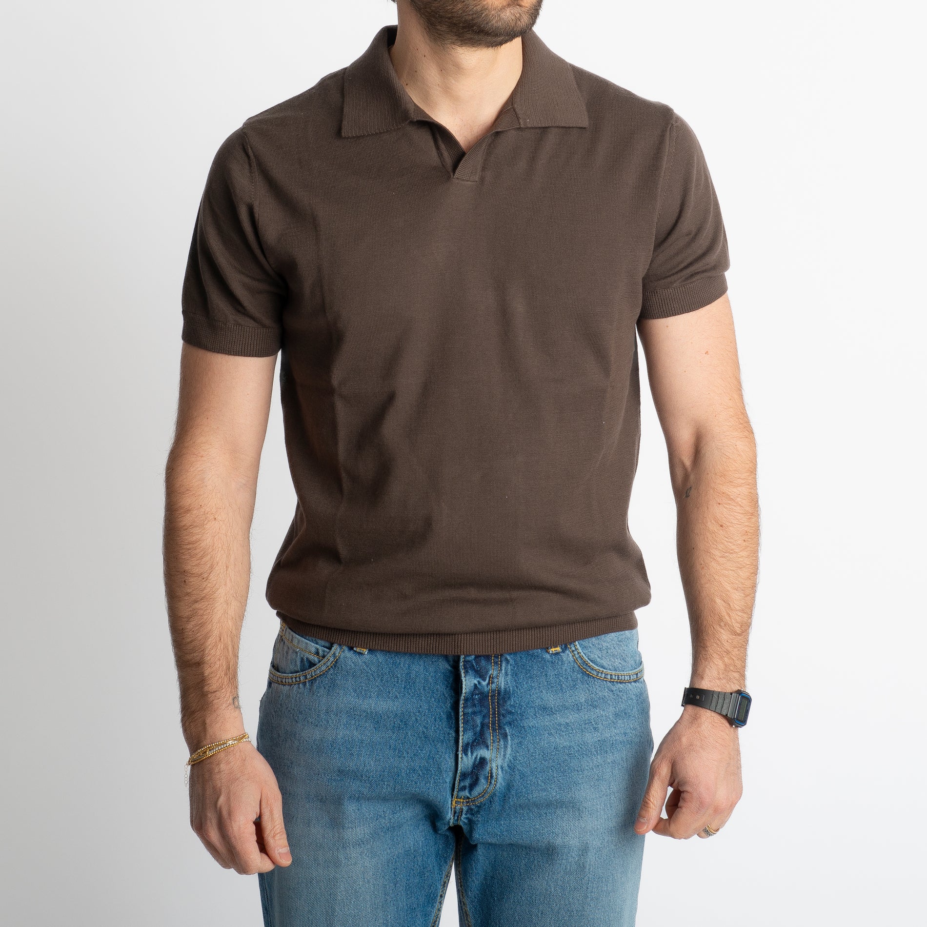 Polo Derby Rimini Mezza Manica Moro