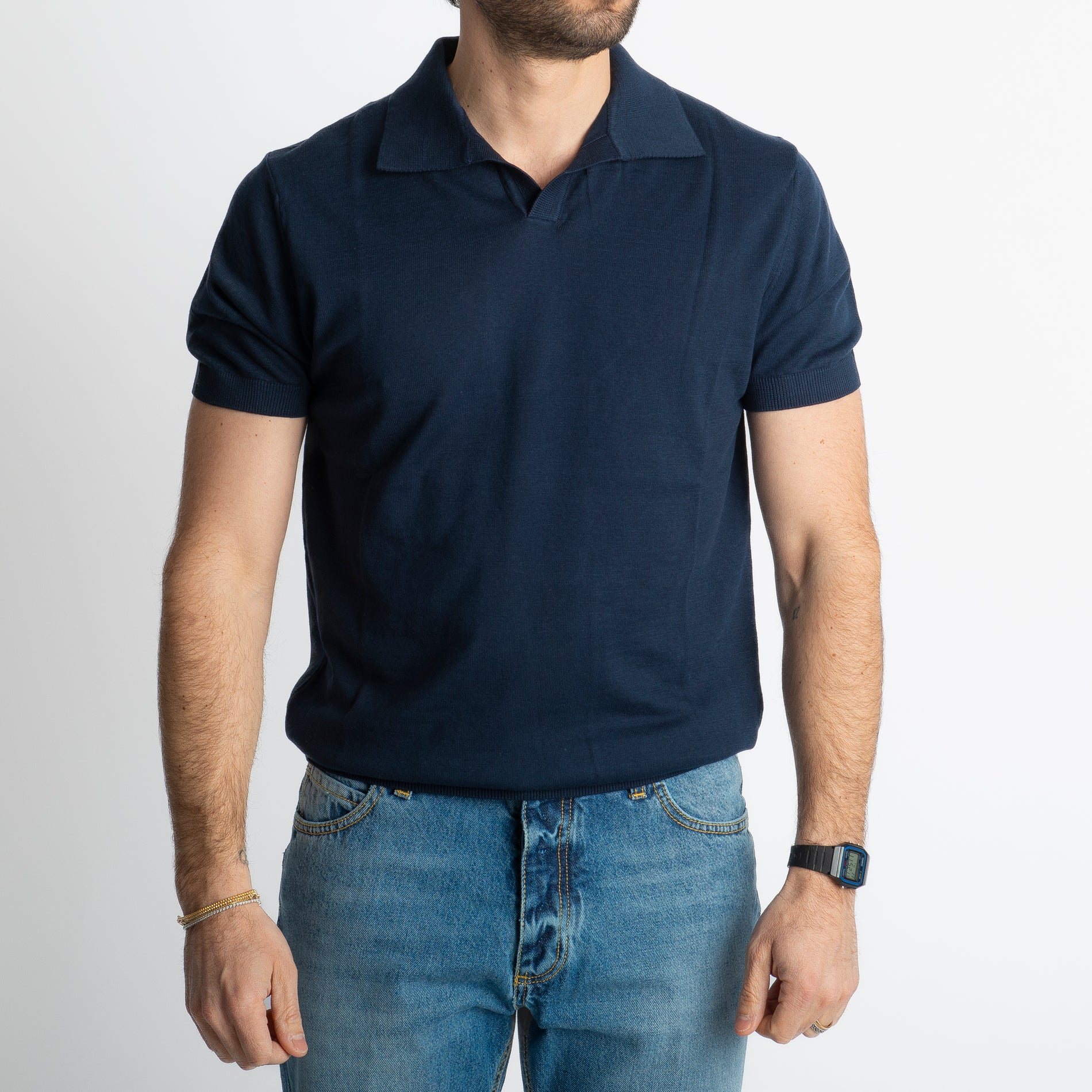 Polo Derby Rimini Mezza Manica Blu