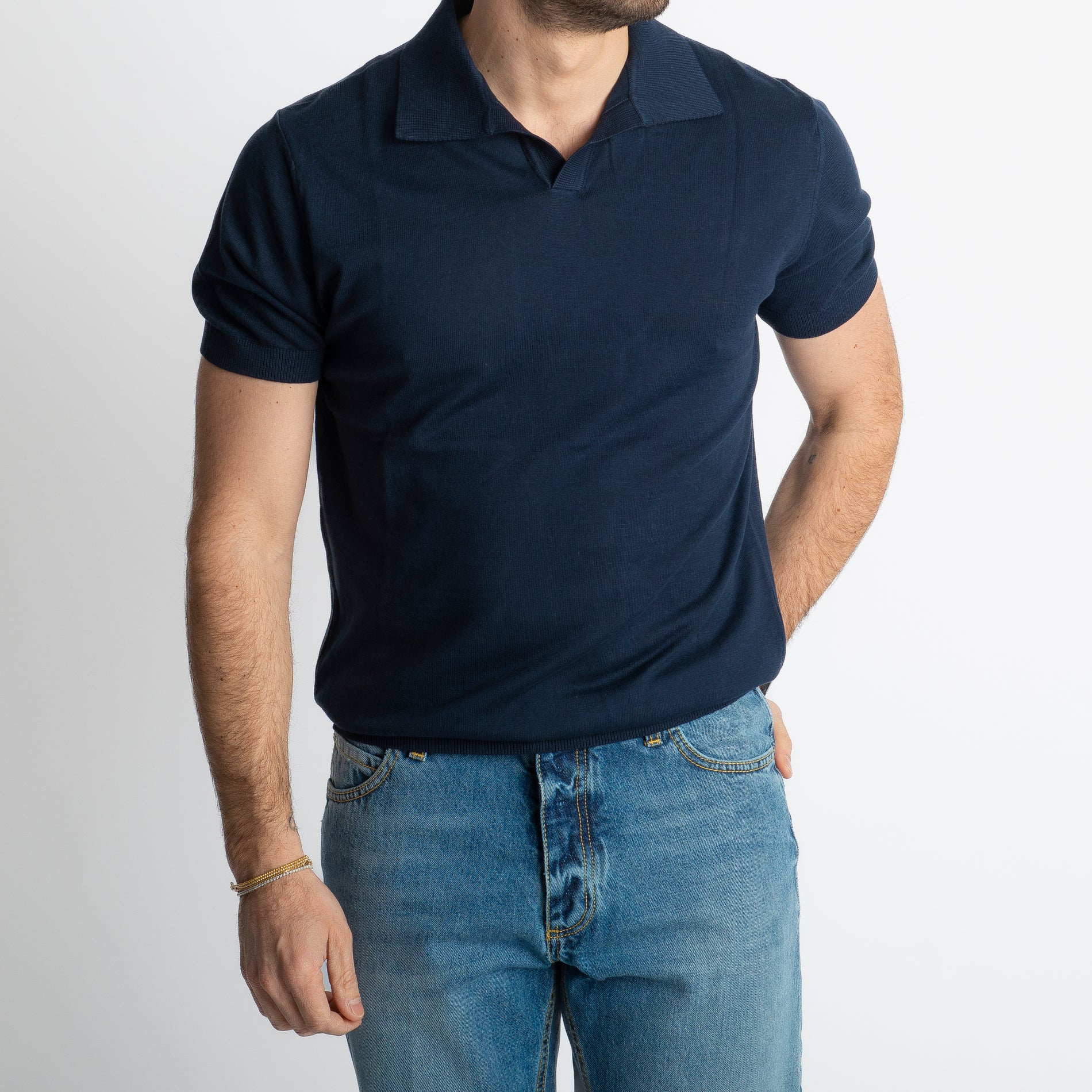 Polo Derby Rimini Mezza Manica Blu