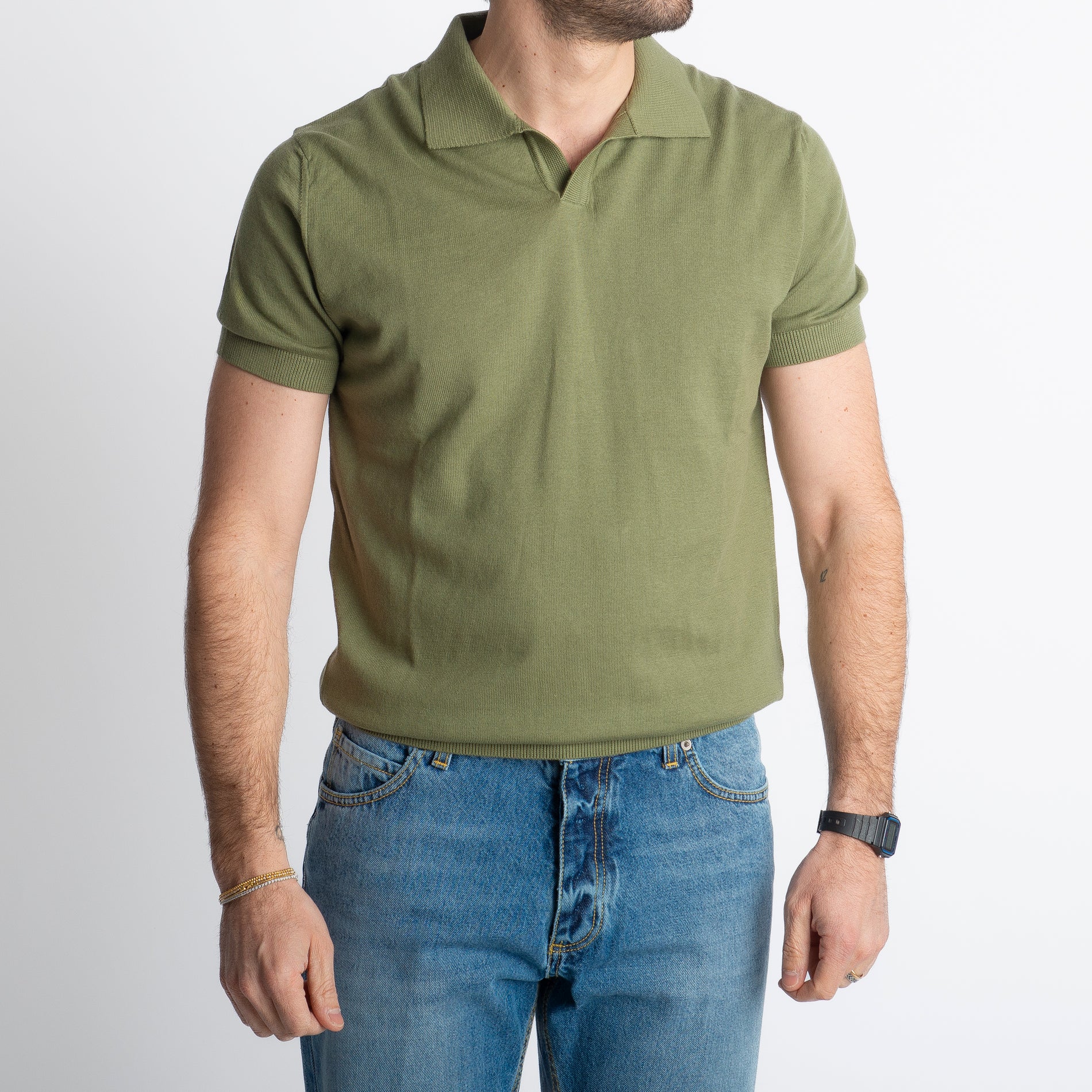 Polo Derby Rimini Mezza Manica Verde