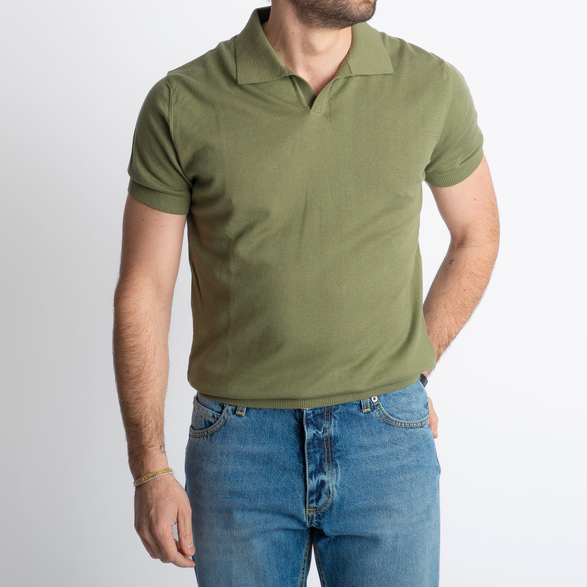 Polo Derby Rimini Mezza Manica Verde