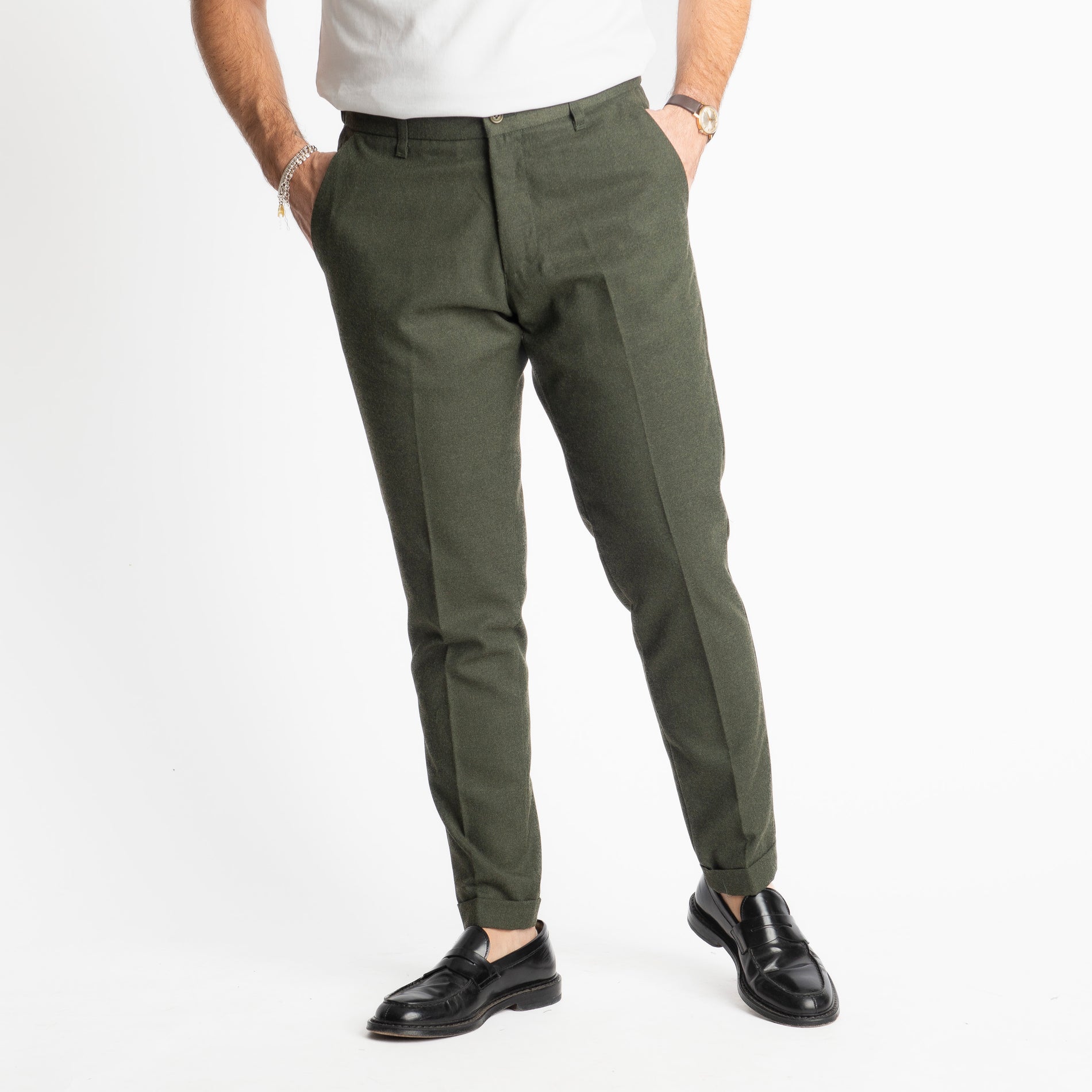 Pantalone Beverly Mezza Molla TO8007 Verde