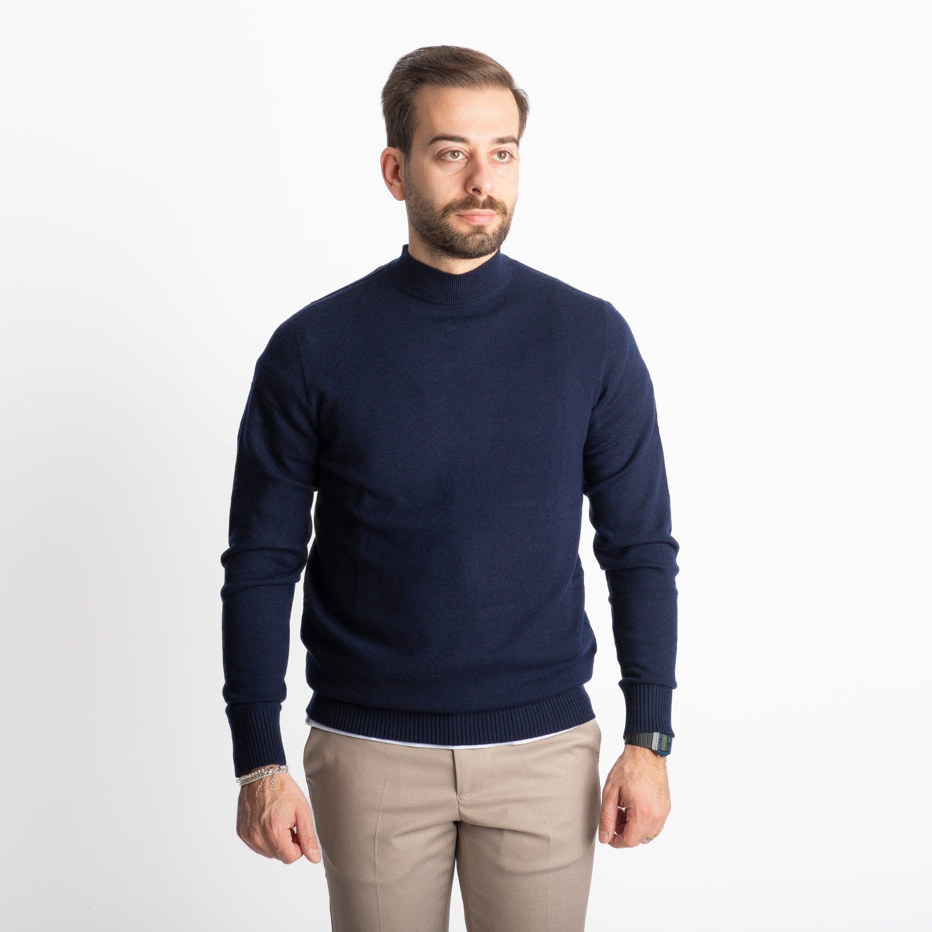 Lupetto In Cashmere C10 Blu