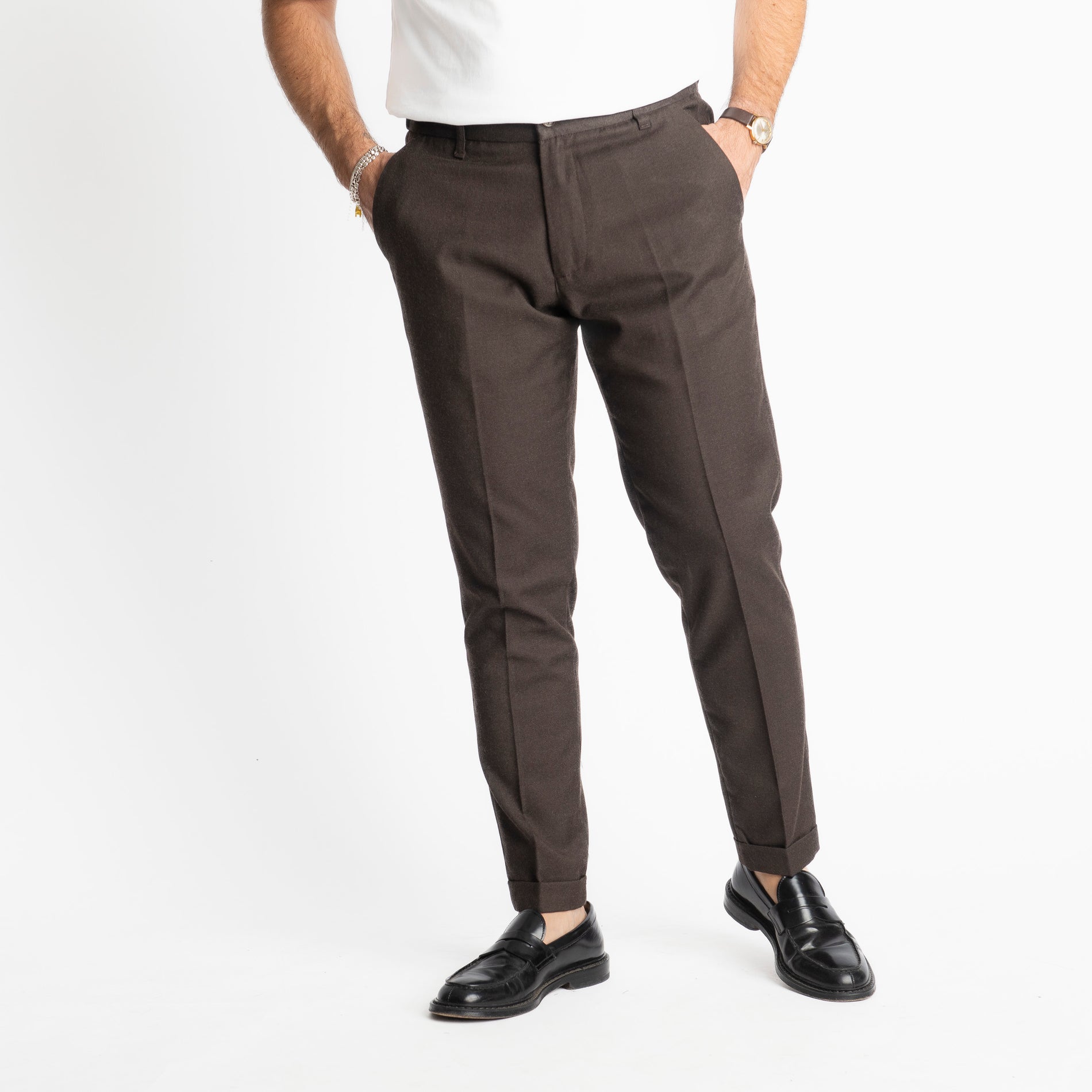 Pantalone Beverly Mezza Molla TO8007 Moro