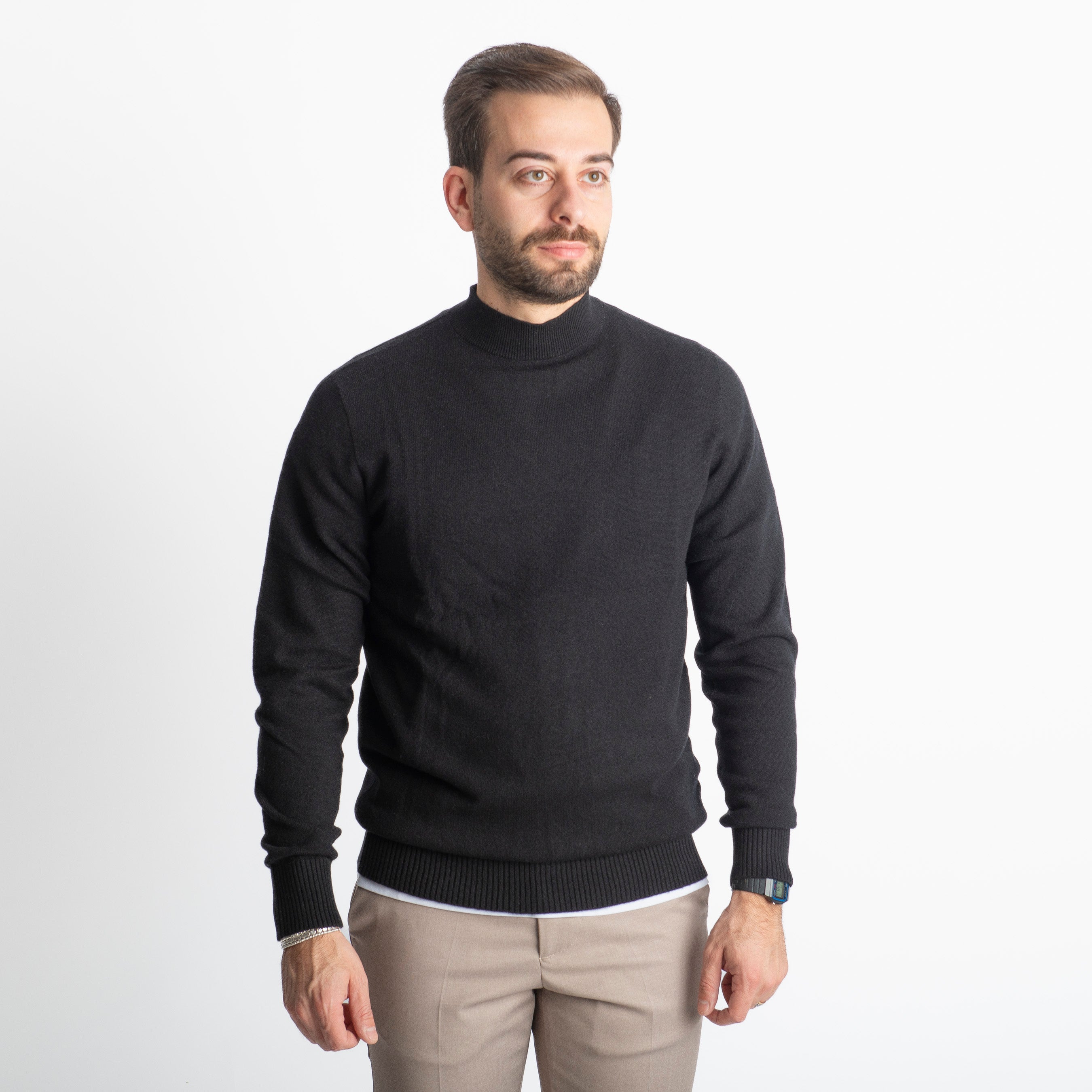 Lupetto In Cashmere C10 Nero