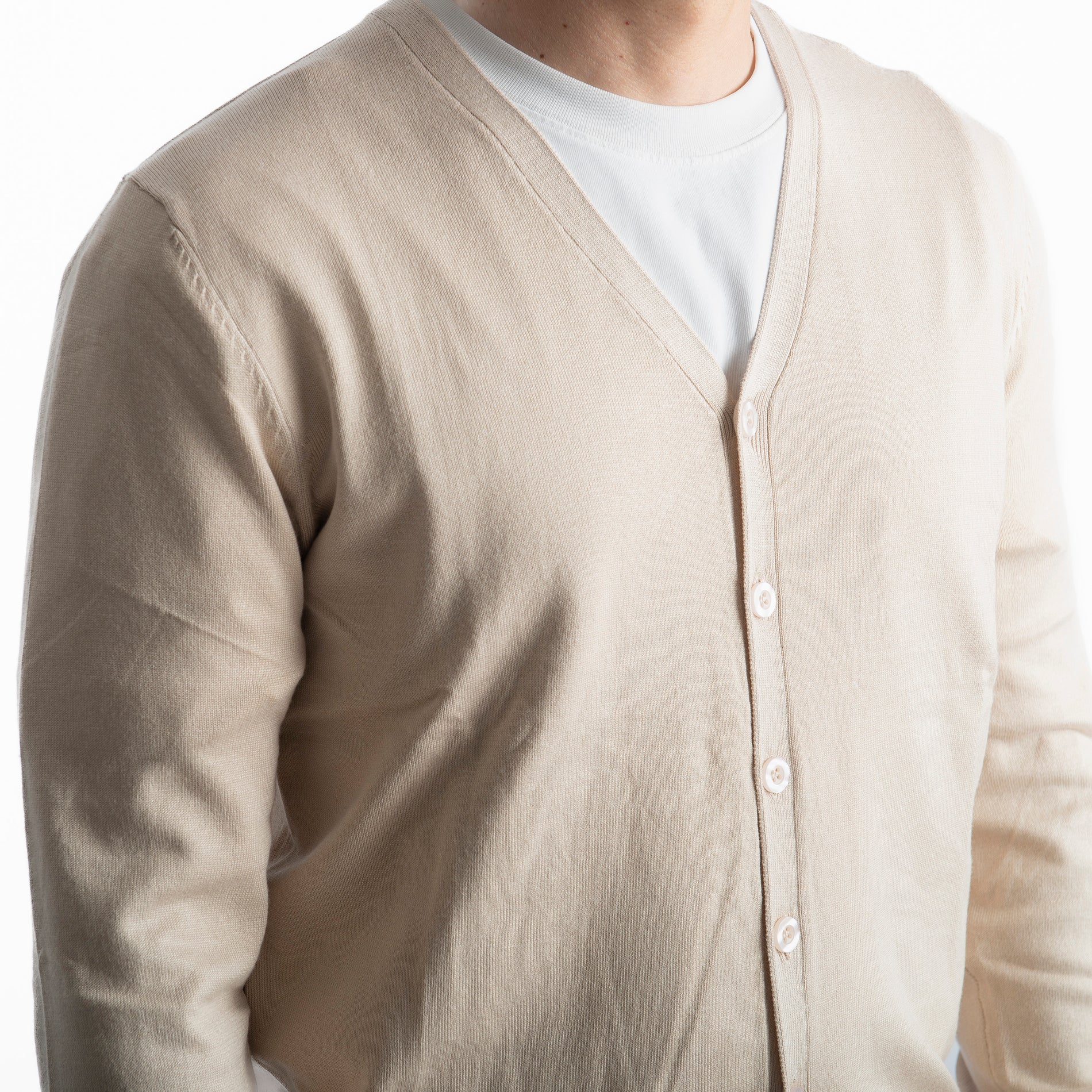Cardigan Bottoni 01 Beige