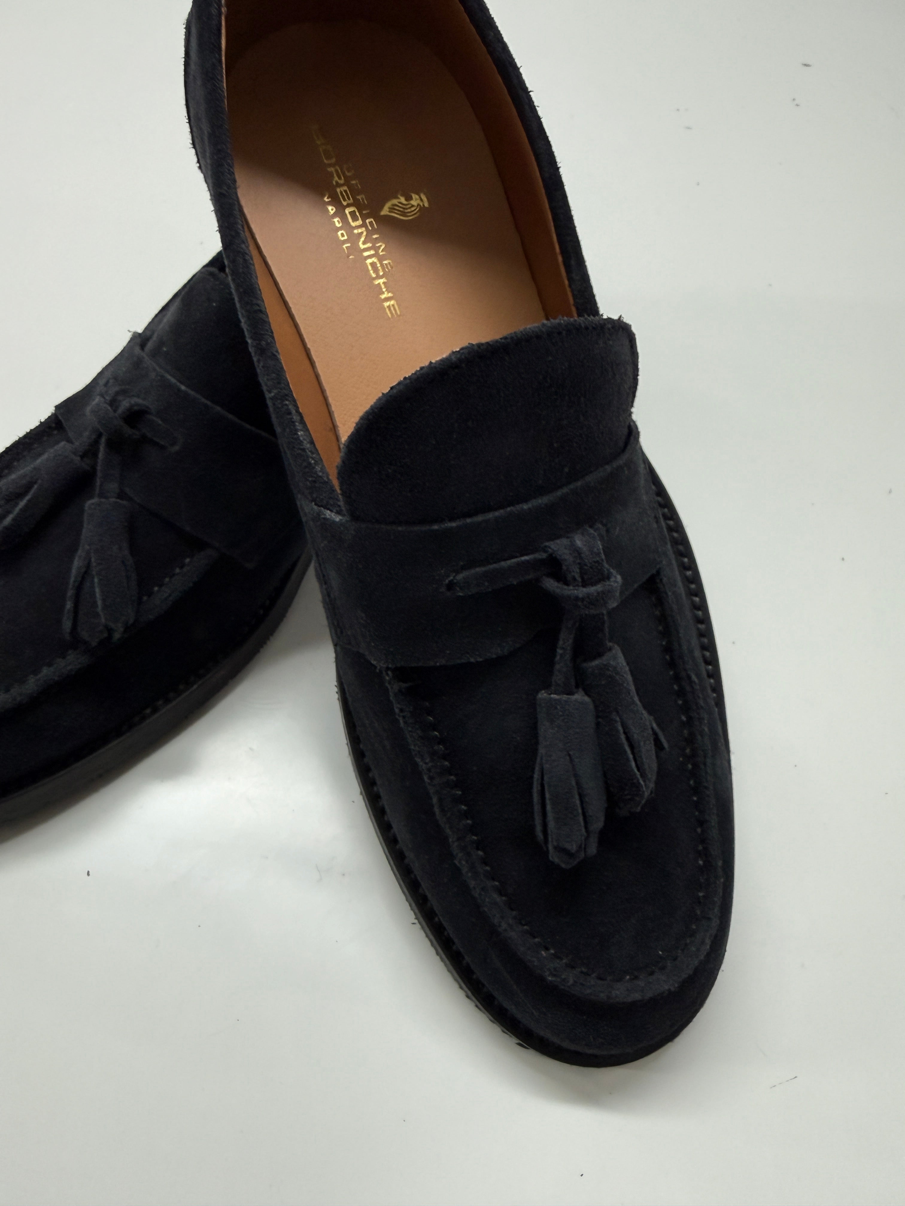 Mocassino Uomo Campanile Scamosciato Blu