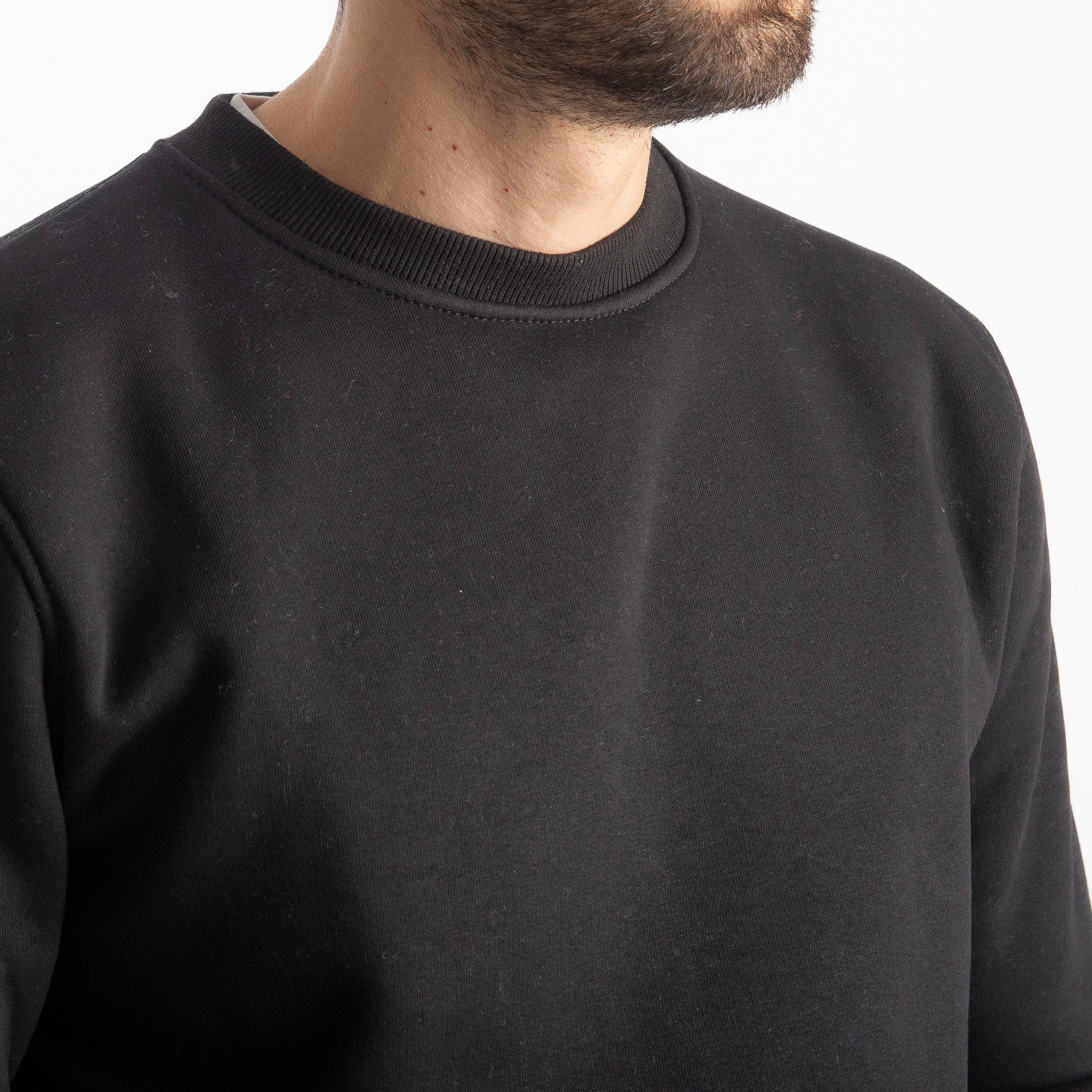 Felpa Uomo Girocollo 0310 Nera