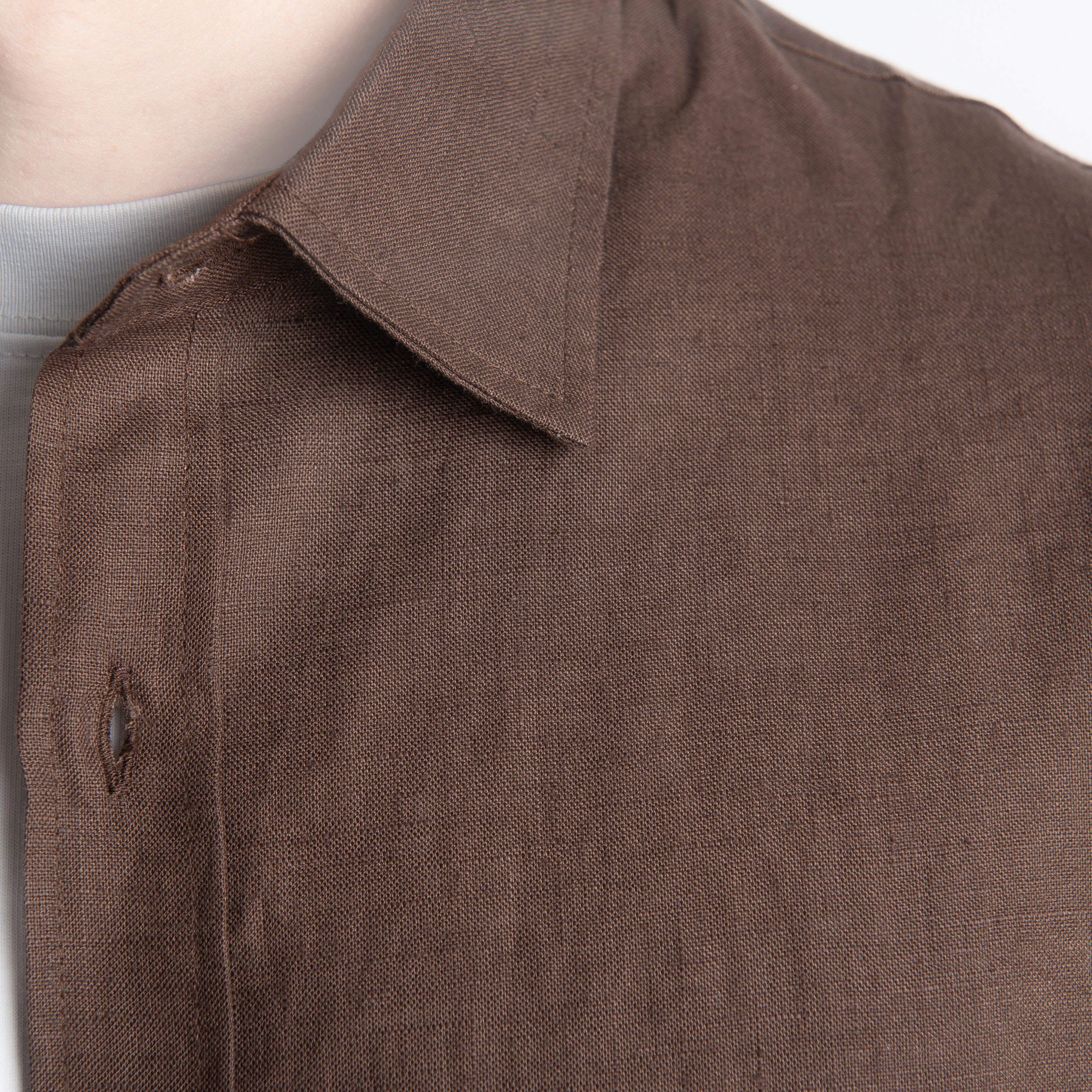 Camicia 100% Lino Irlandese Over Moro