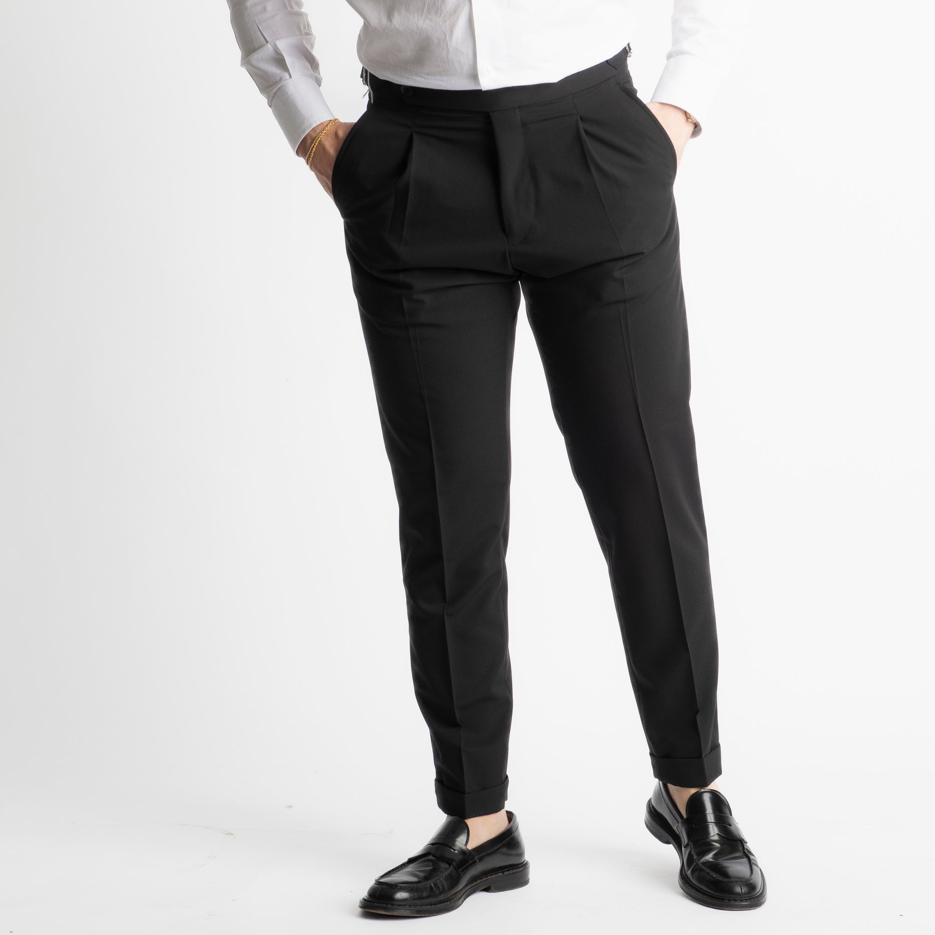 Pantalone Miller Doppia Fibbia Nero