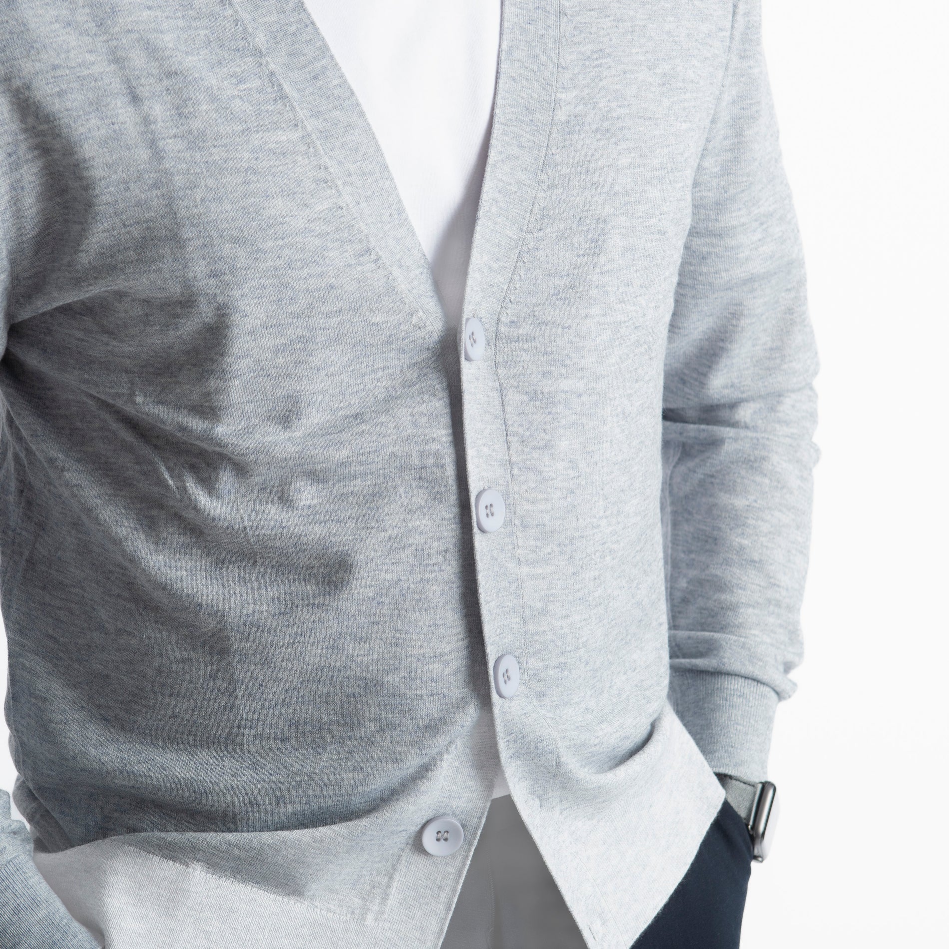Cardigan 2133 Grigio Perla