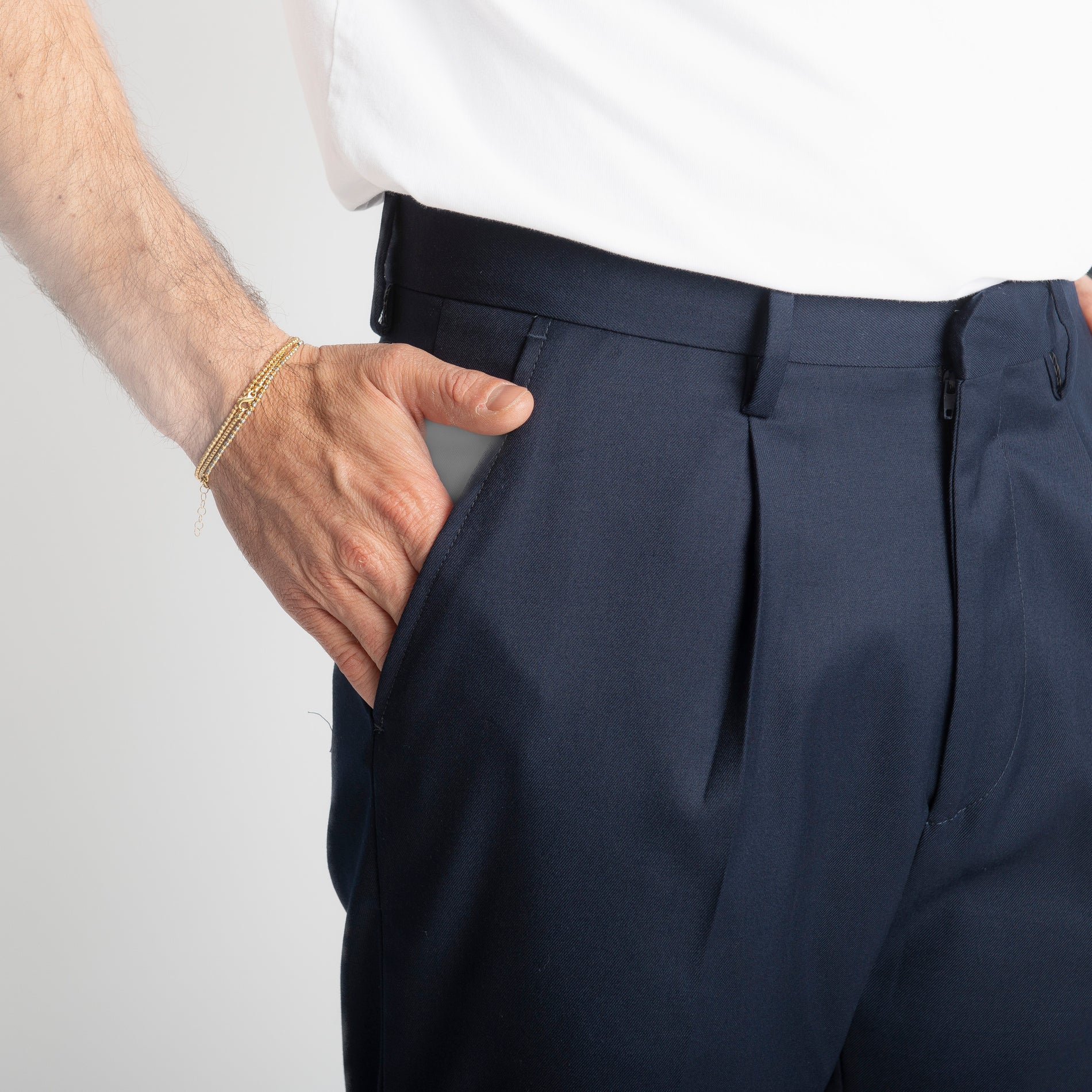 Pantalone Fondo Ampio Tennesse TO8015 Blu