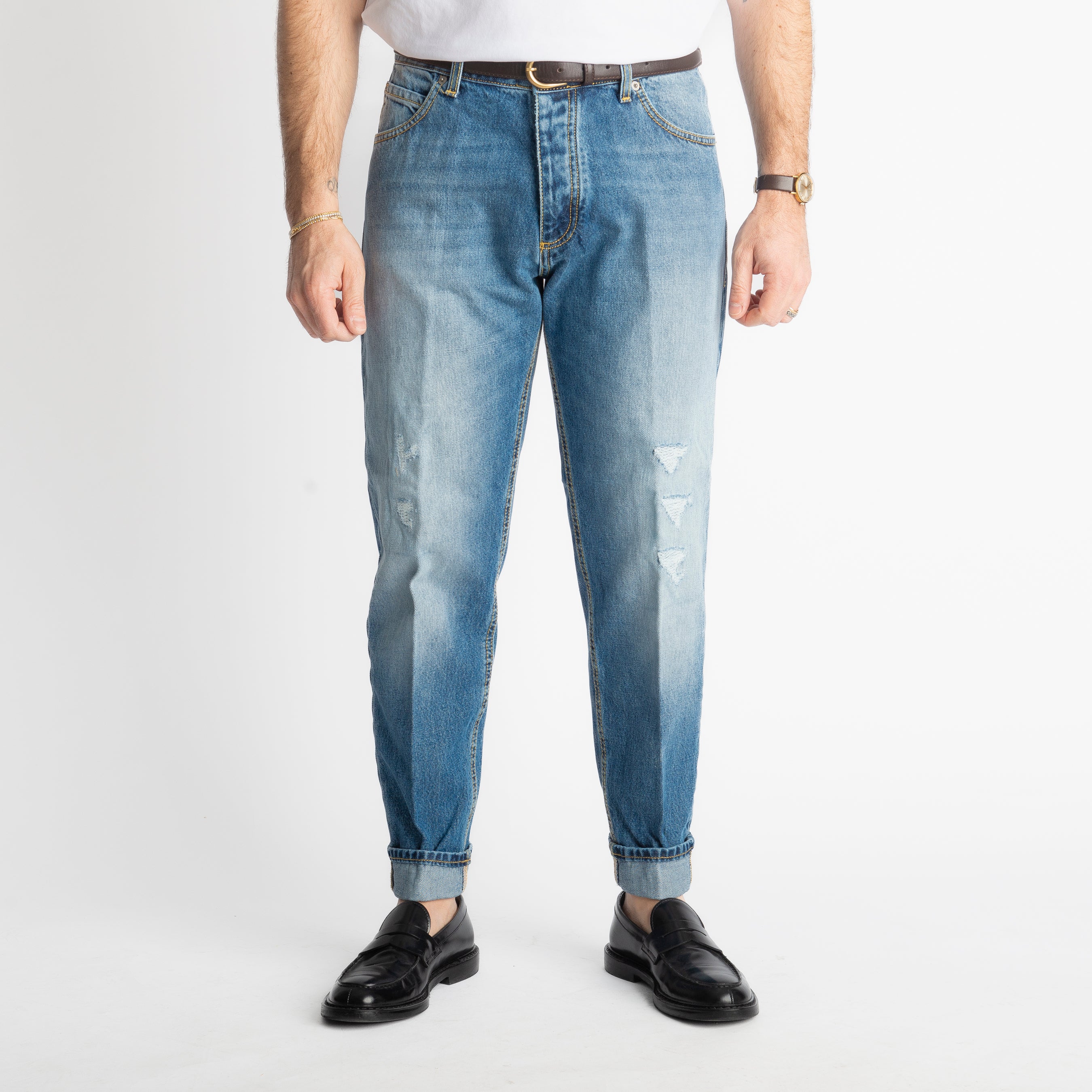 Jeans Straight Fit S188 - Cotone Mercerizzato