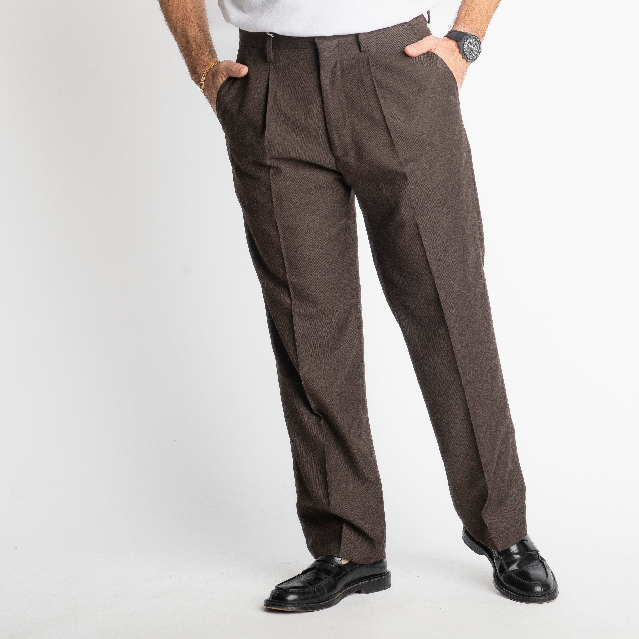 Pantalone Fondo Ampio Beverly TO8015  Moro