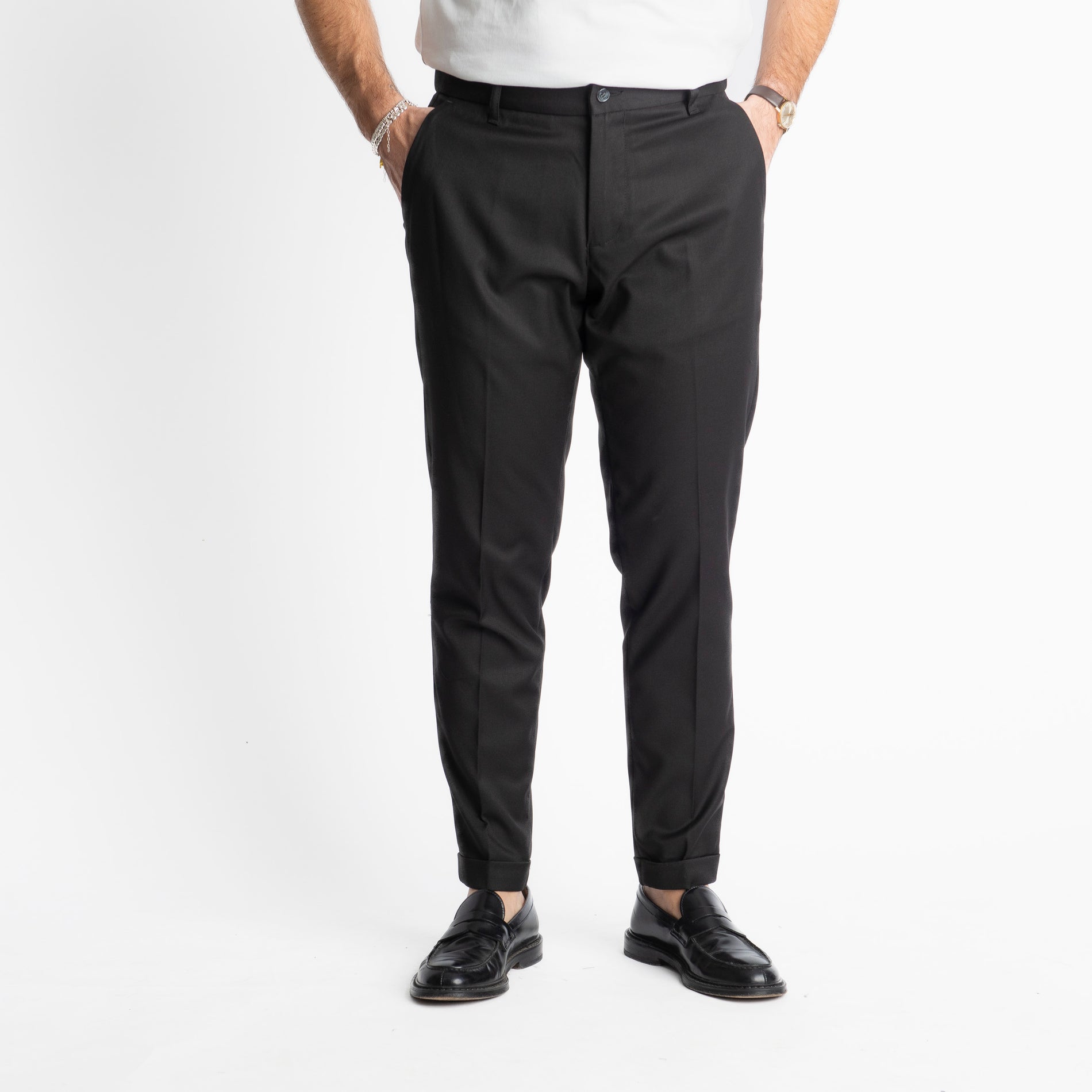 Pantalone Tennese Mezza Molla TO8007 Nero