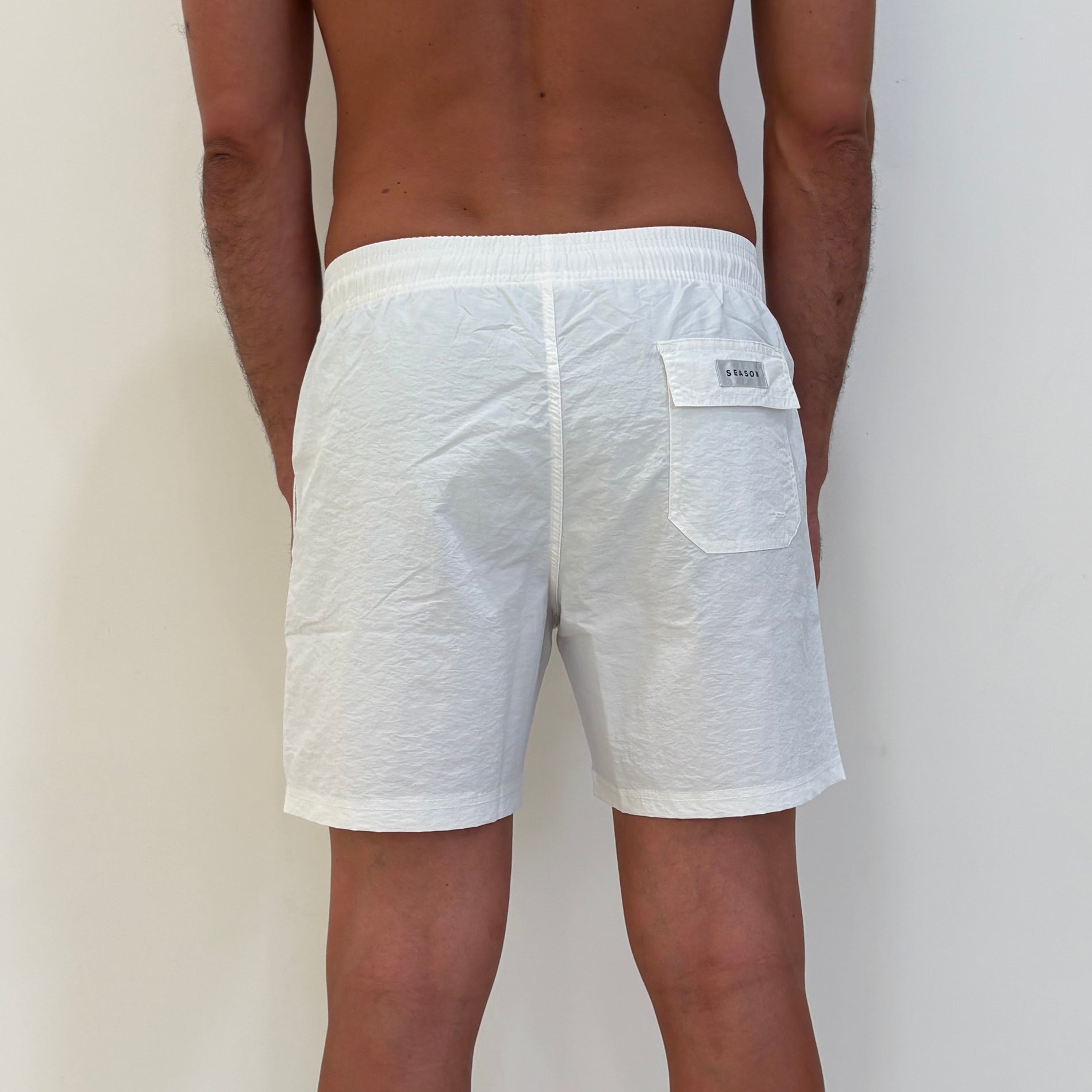 Costume Mare Tinta Unita Bianco