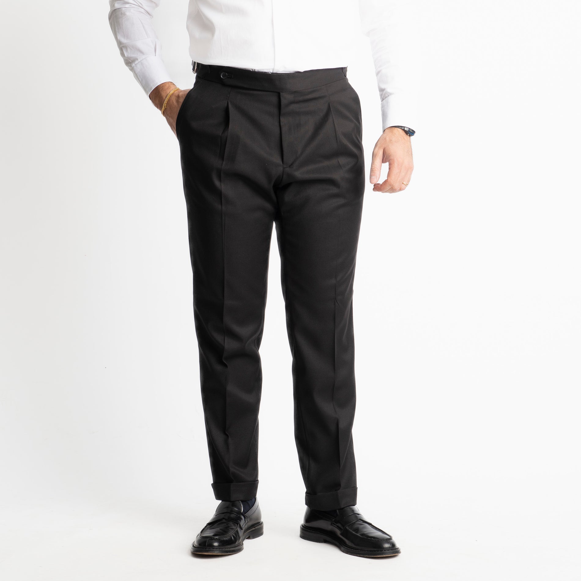 Pantalone Tennesse Doppia Fibbia TO8025 Nero
