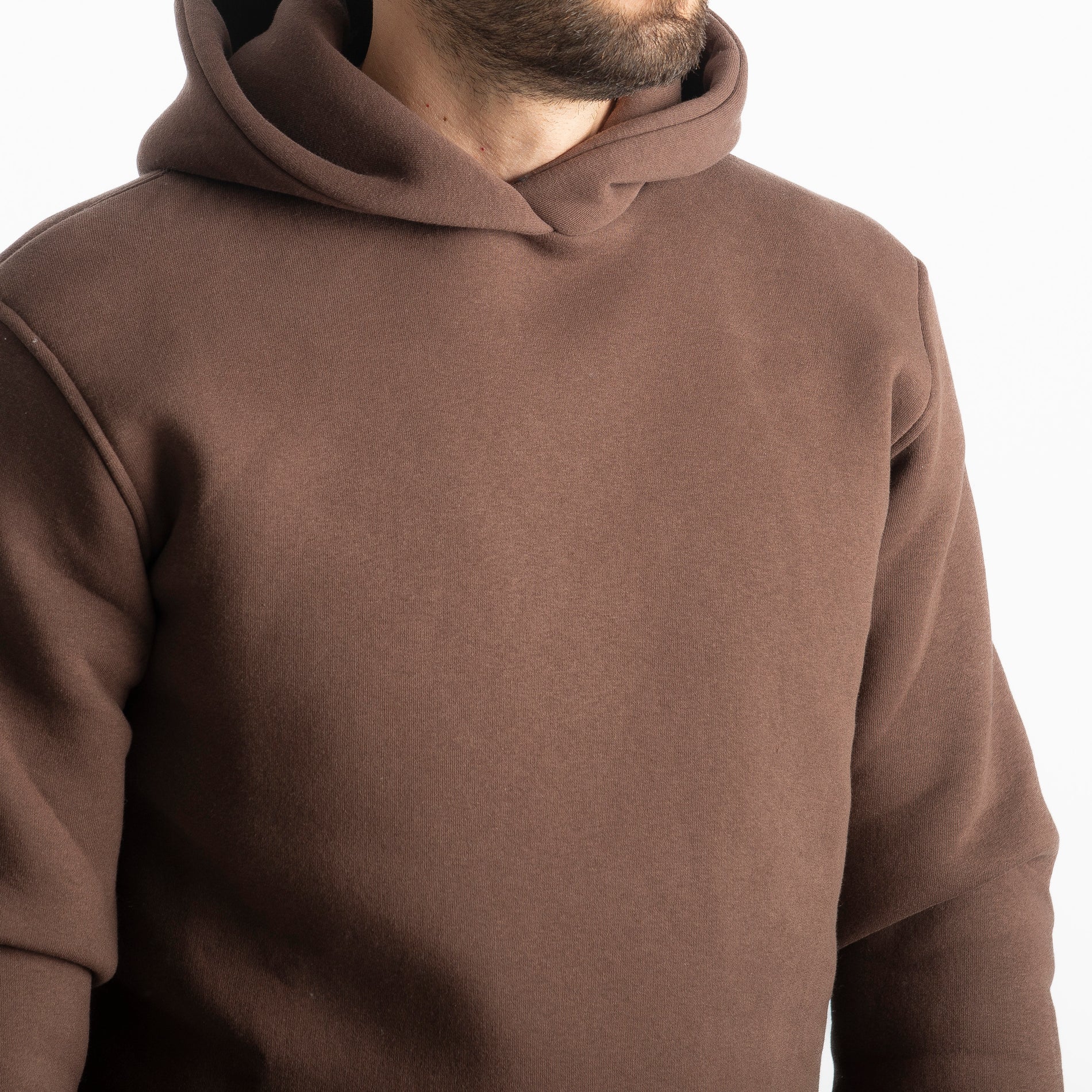 Felpa Uomo Con Cappuccio 0310 Marrone