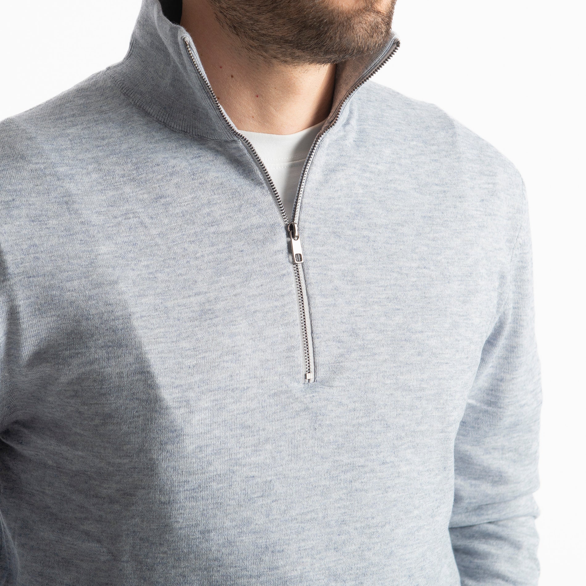 Lupetto Mezza Zip IT006 Grigio