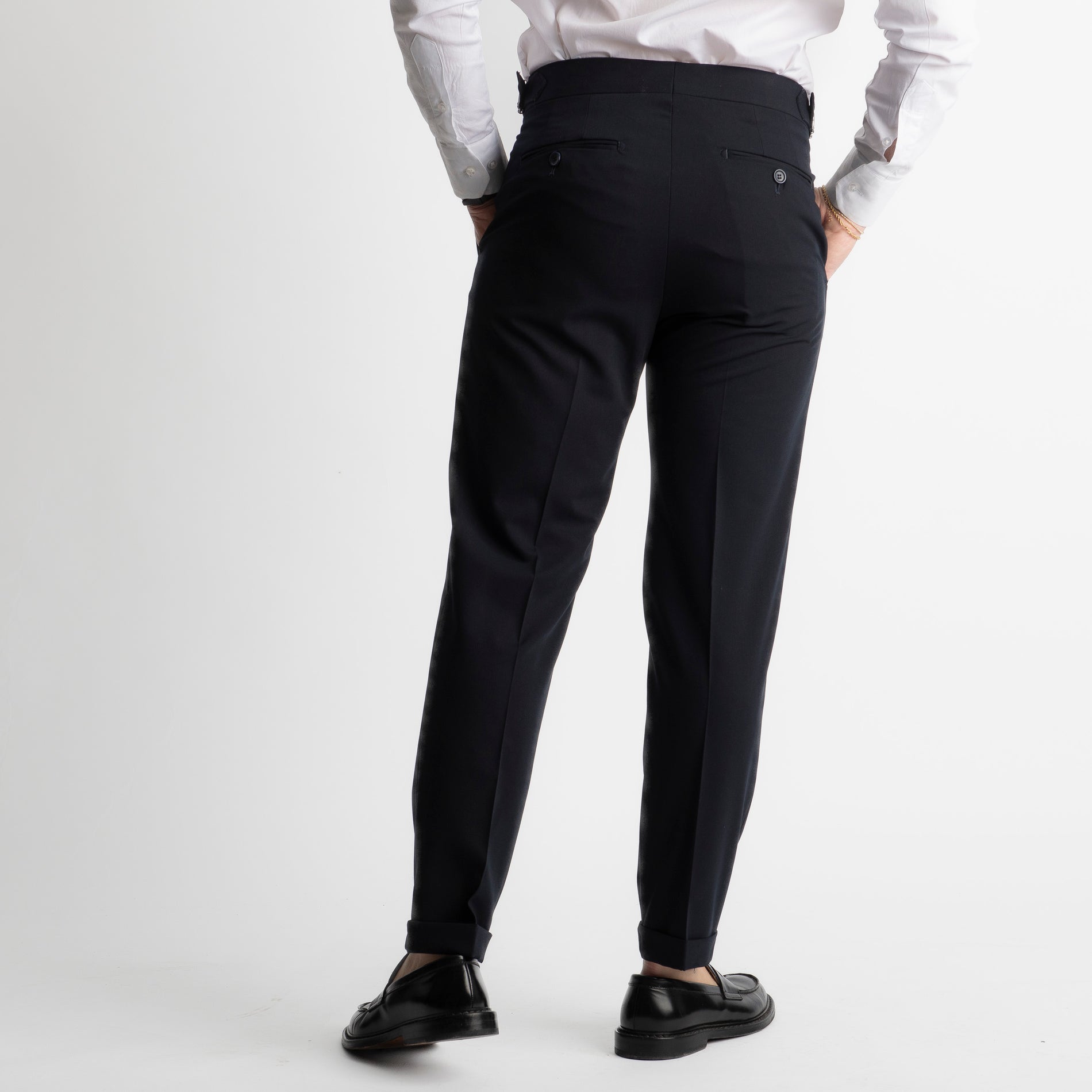 Pantalone Miller Doppia Fibbia Blu Notte