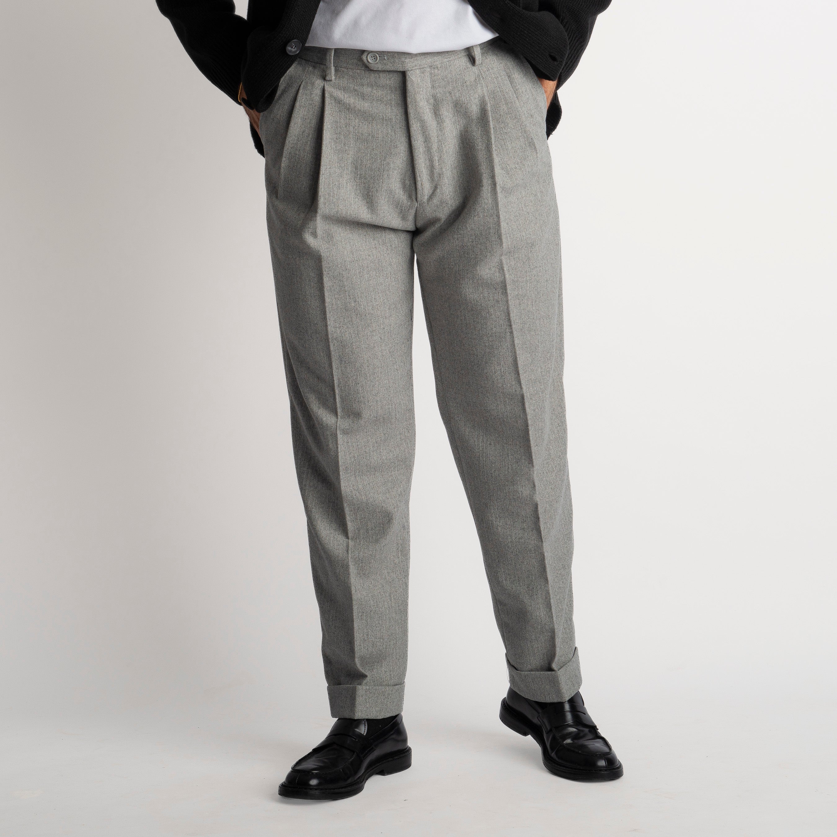 Pantalone Mecenate TO8033 in Lana Grigio