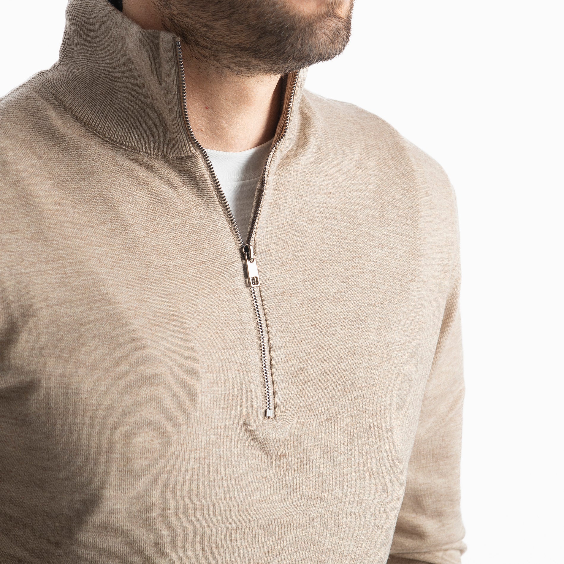 Lupetto Mezza Zip IT006 Beige