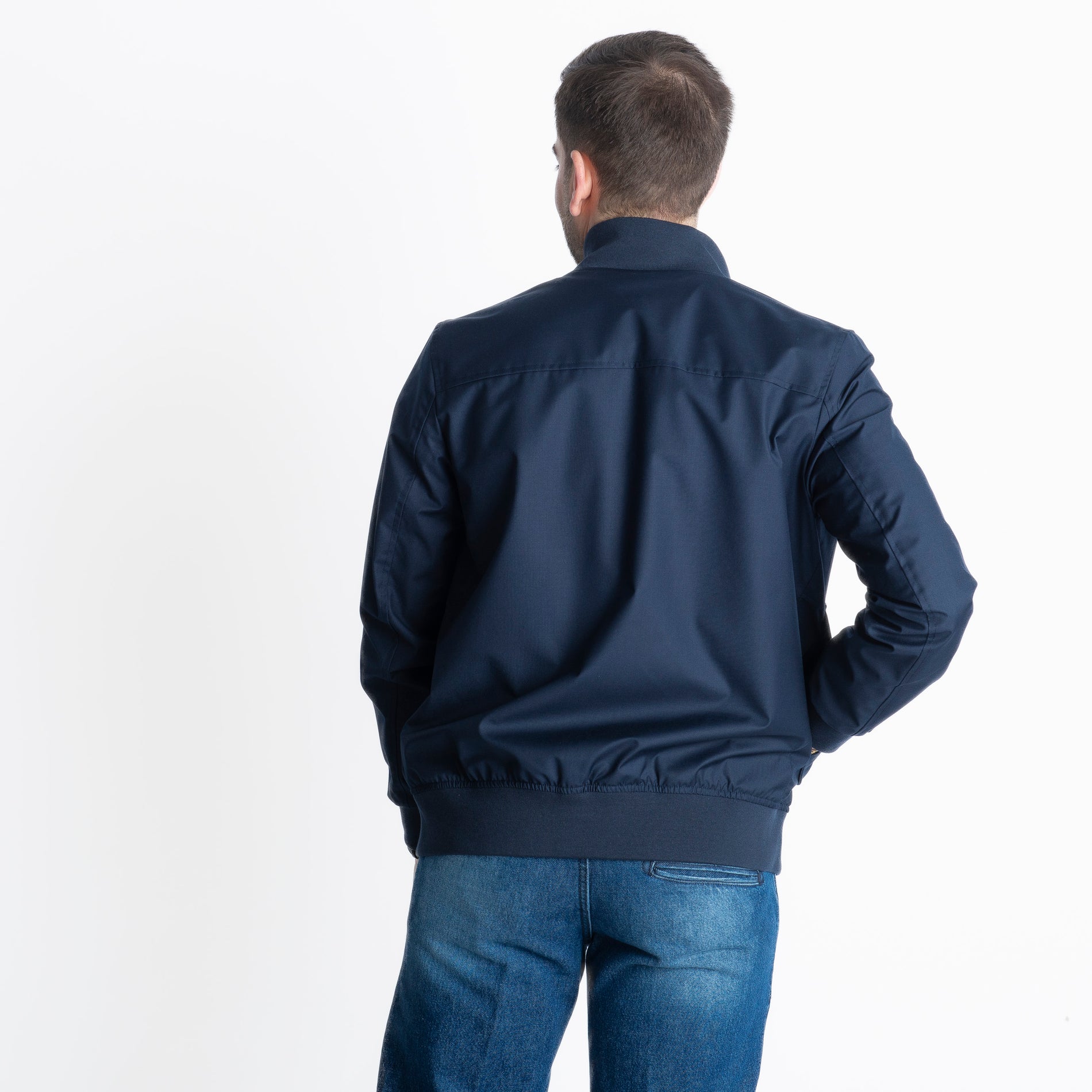 Giubbotto Bomber No Stiro Blu