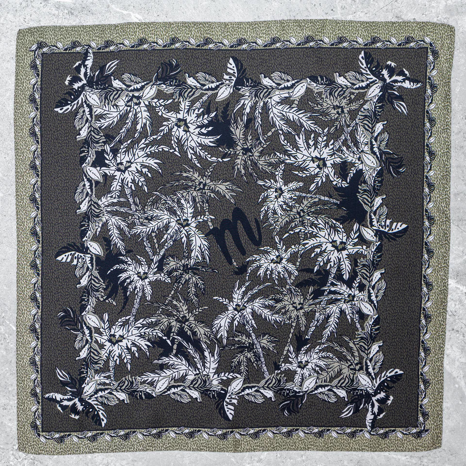 Foulard Tropical Green in Seta