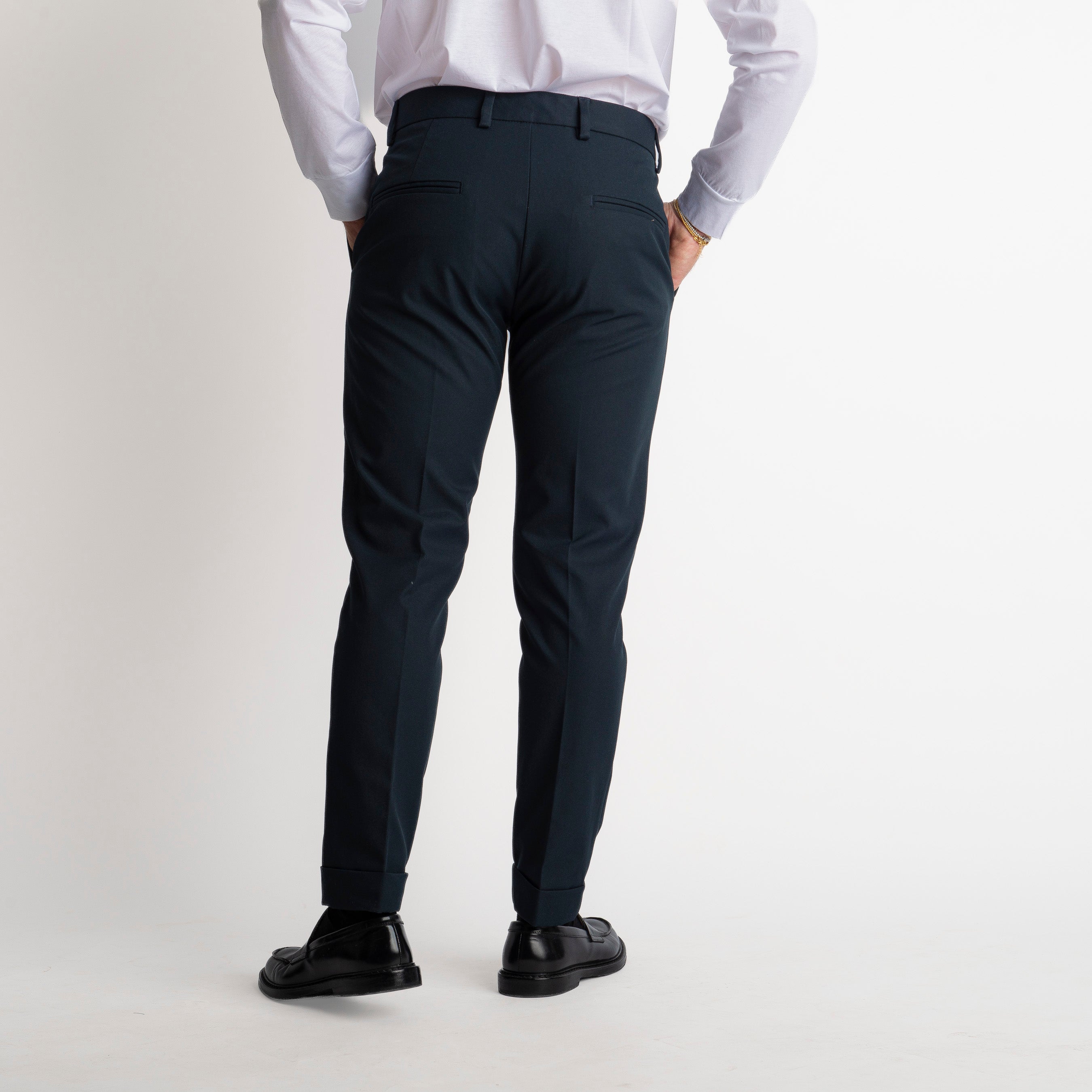 Pantalone Napoli in Gabardina Blu