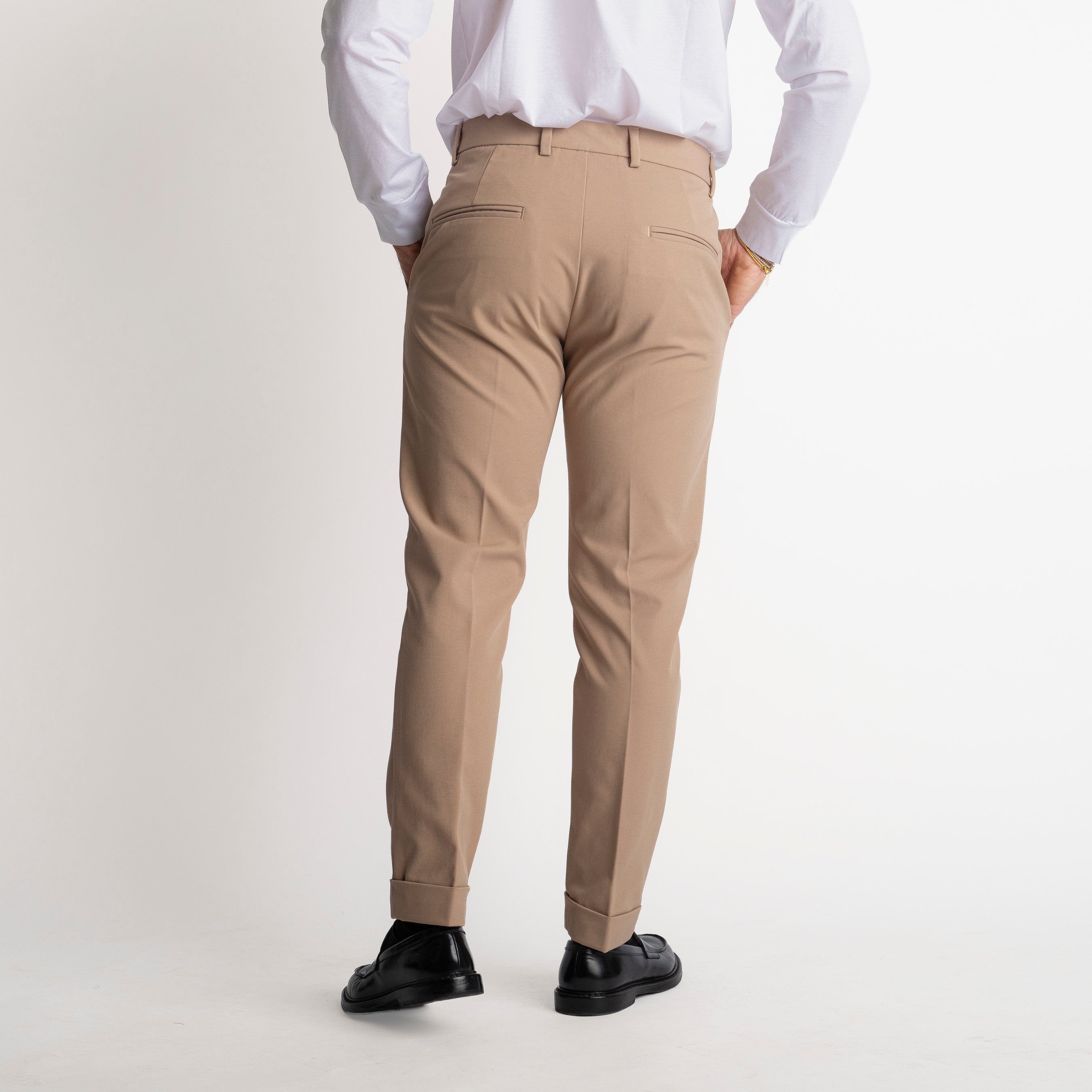 Pantalone Napoli in Gabardina Beige