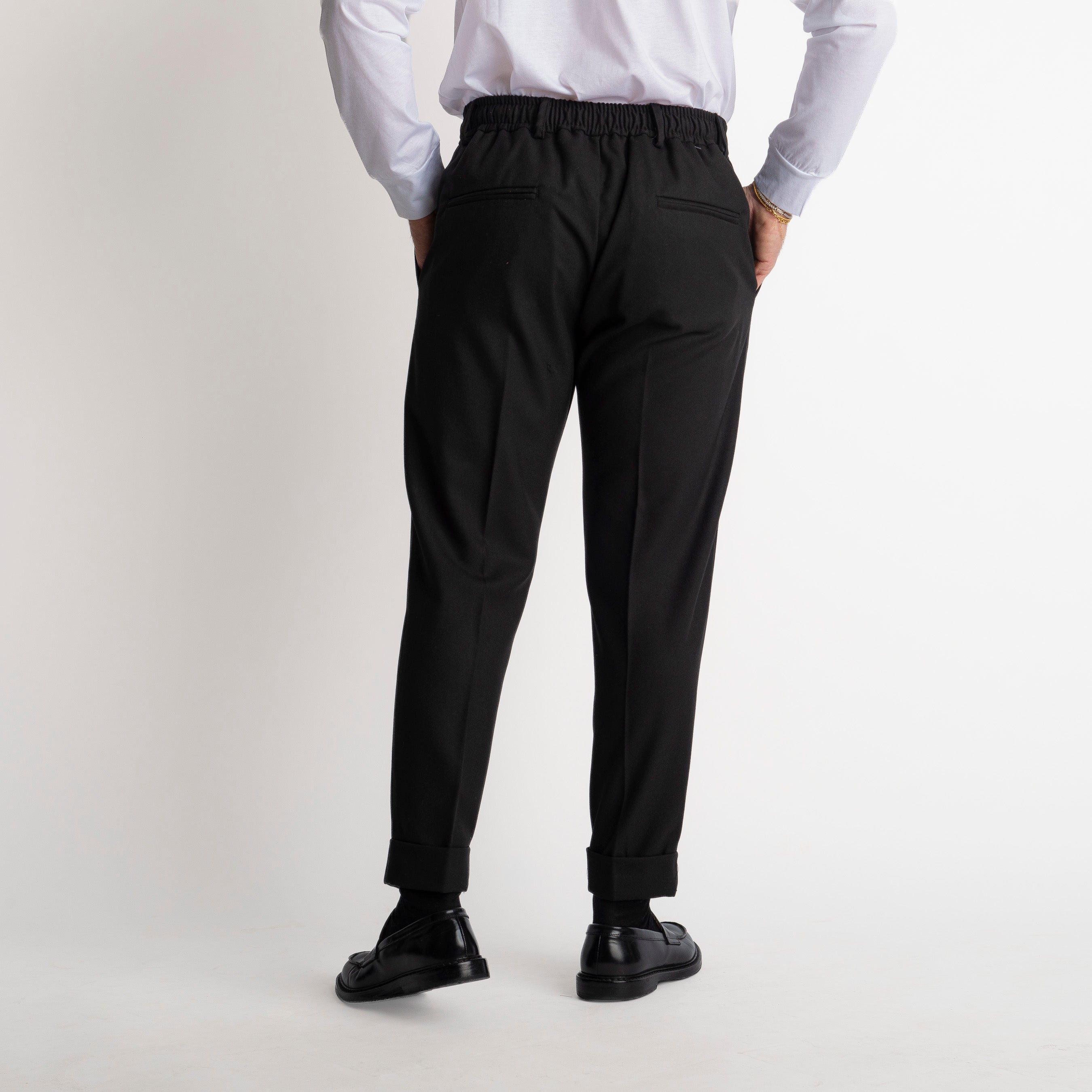 Pantalaccio Malta in Gabardina Nero