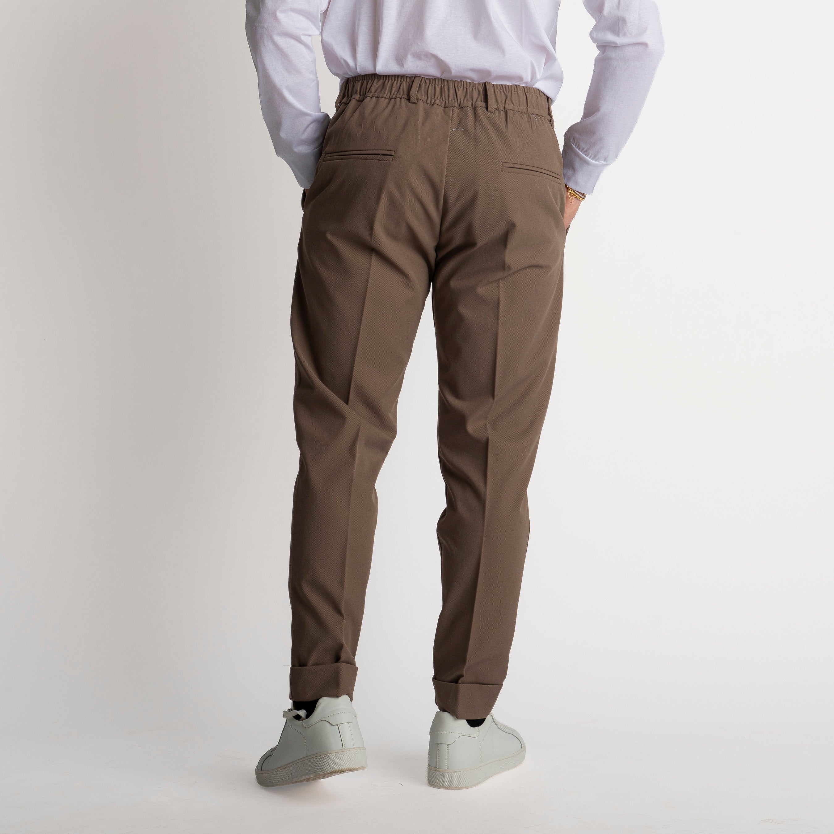 Pantalaccio Malta in Gabardina Fango