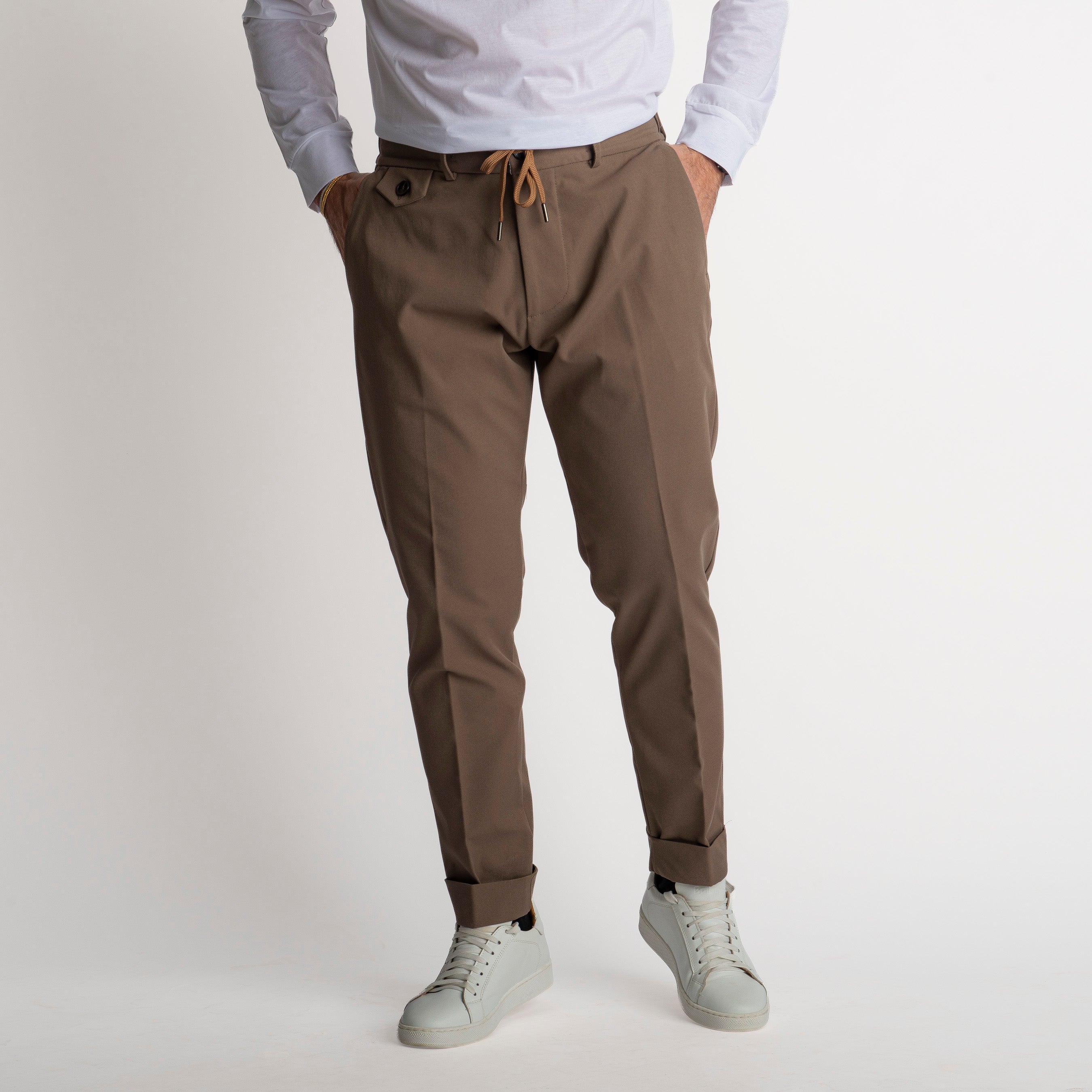 Pantalaccio Malta in Gabardina Fango