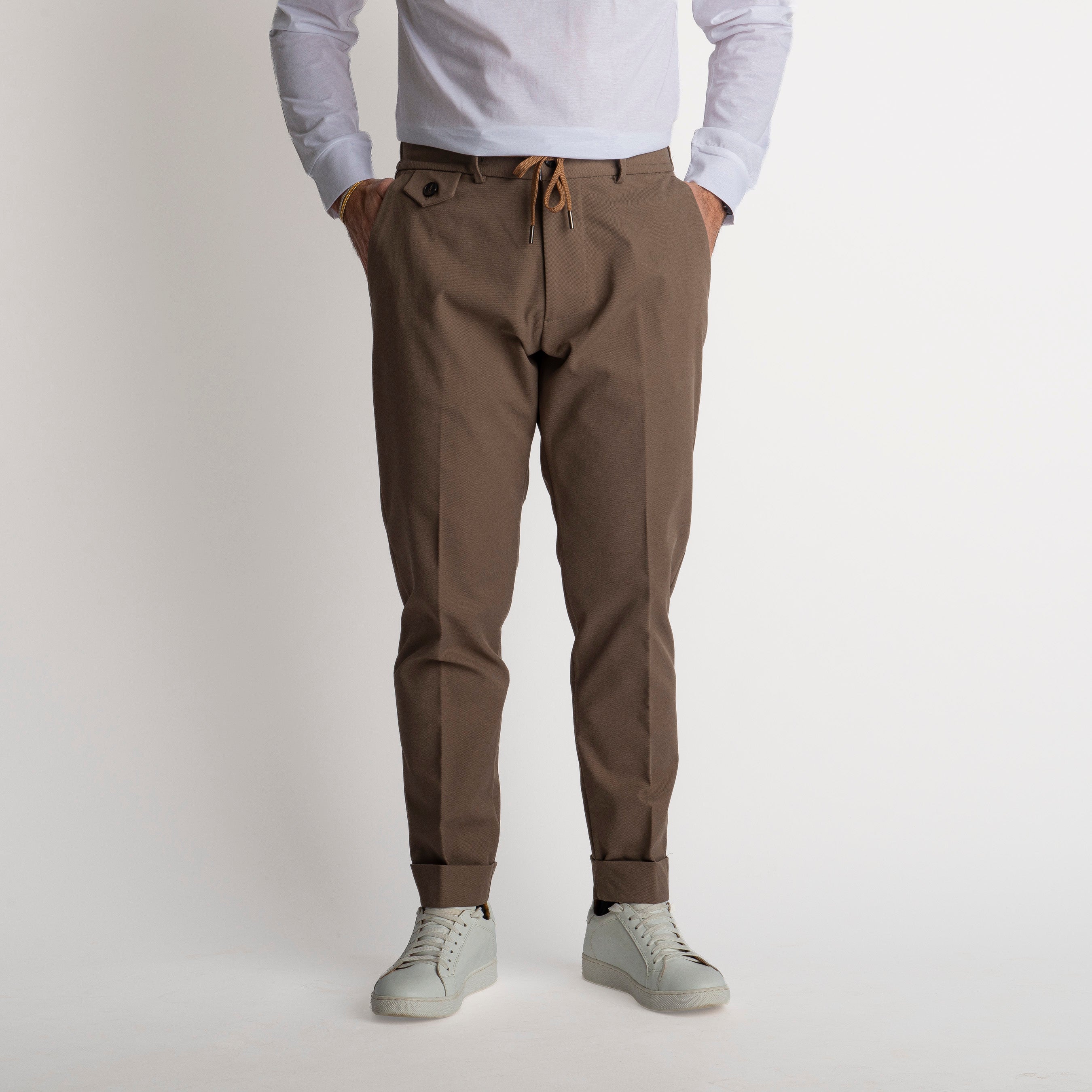 Pantalaccio Malta in Gabardina Fango