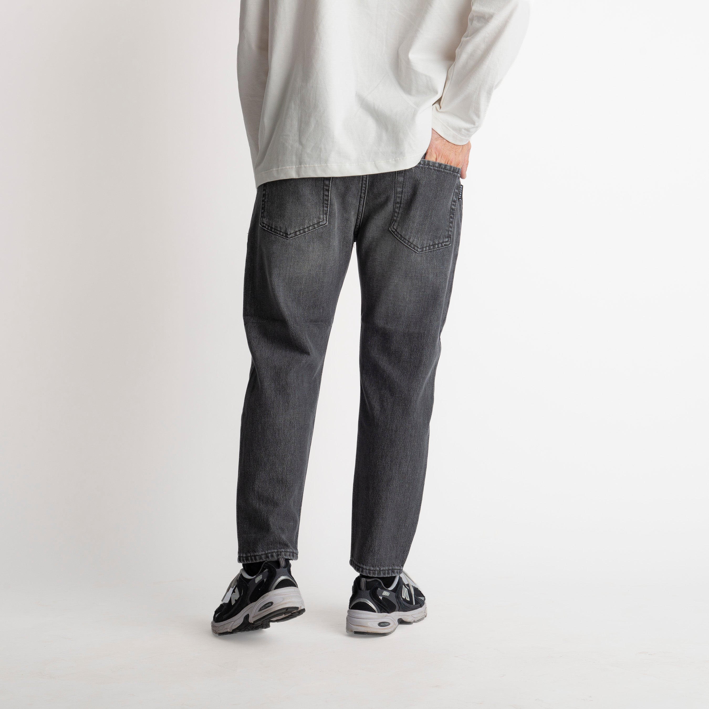 Jeans Carrot Fit S122 Grigio - Cotone Mercerizzato