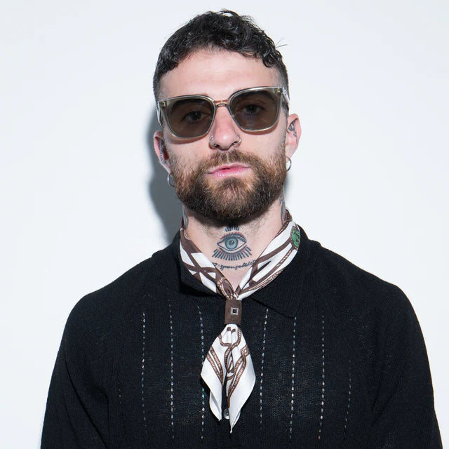 Foulard Brown Nautilus in Seta con Bolo