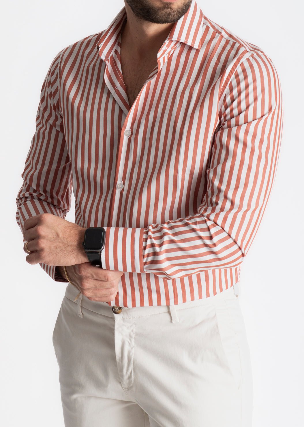 Camicia Rigata Tabacco 531 - SEASON LAB