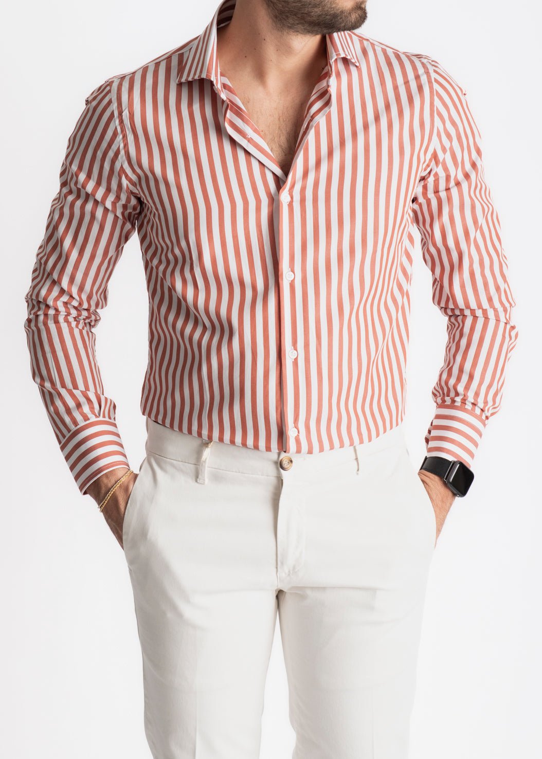 Camicia Rigata Tabacco 531 - SEASON LAB