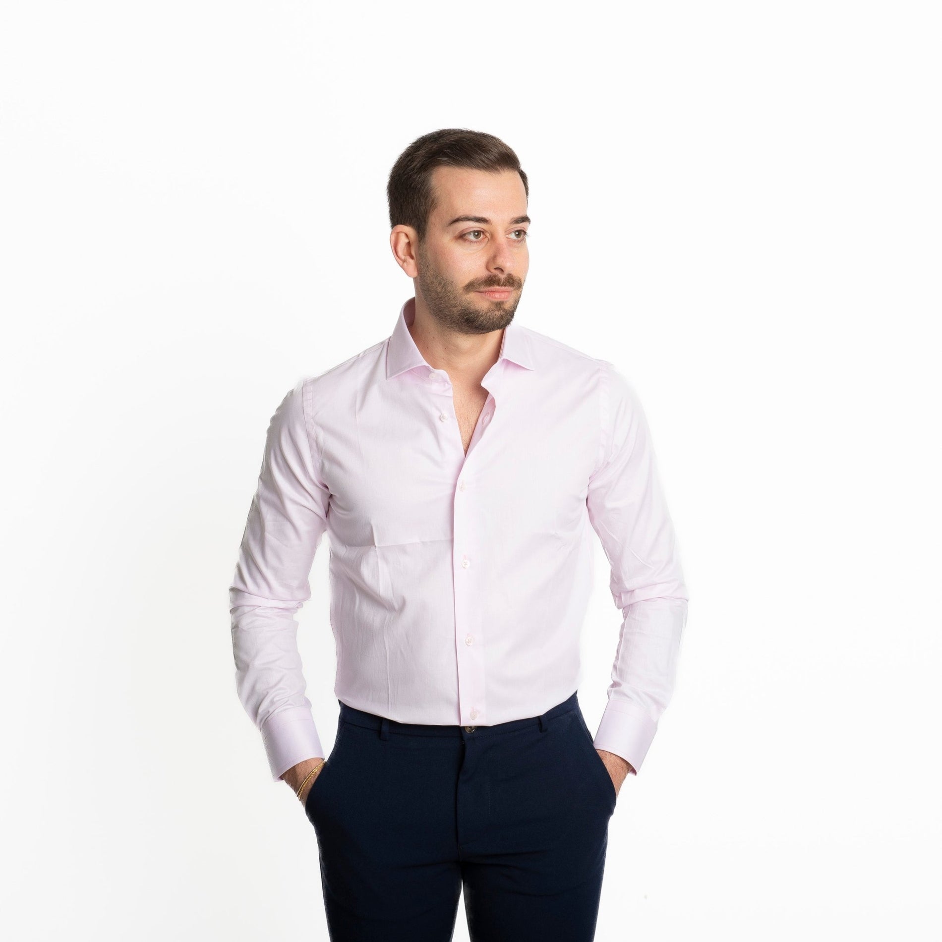 Camicia Uomo Tinta Unita Rosa - SEASON LAB