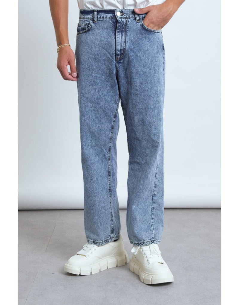 Jeans Baggy Blu Marmorizzato - SEASON LAB