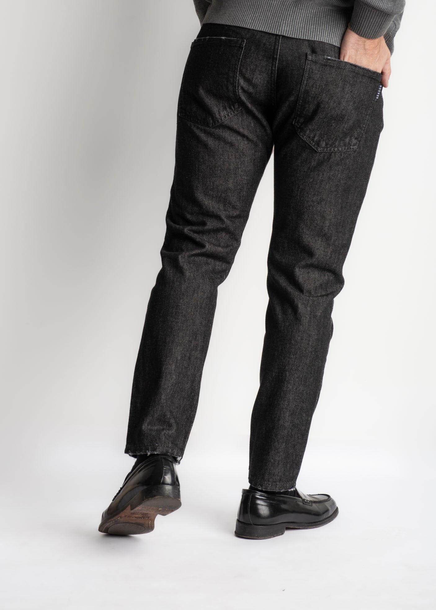 Jeans Uomo Slim Fit Lavaggio Zero Nero - SEASON LAB